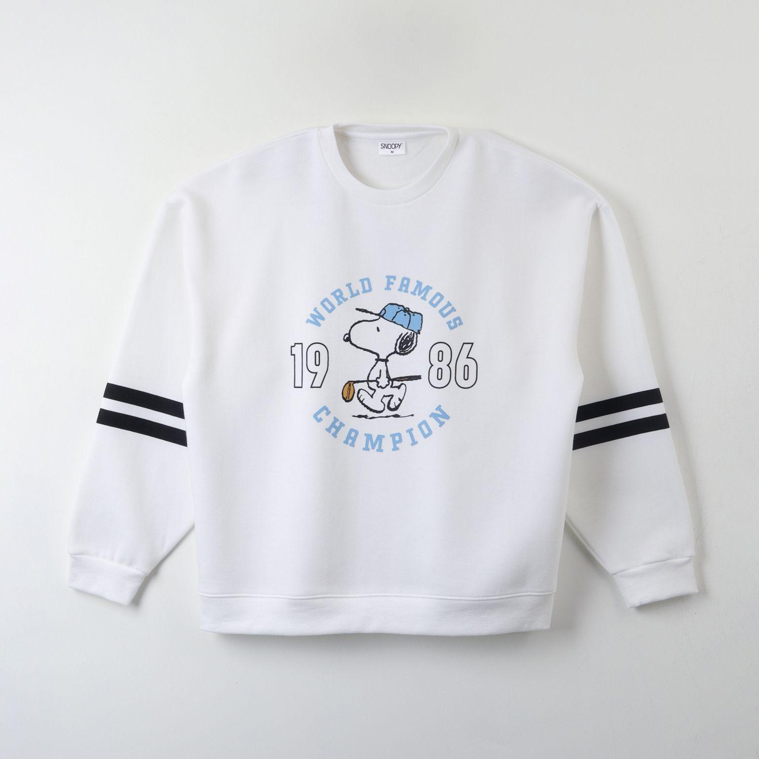 Poleron Cerrado Mujer 1986 Blanco Snoopy-0