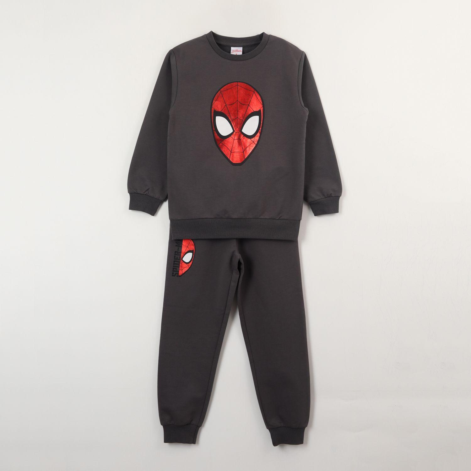 Conjunto Buzo Niño Spiderman Mascara Gris Marvel-0