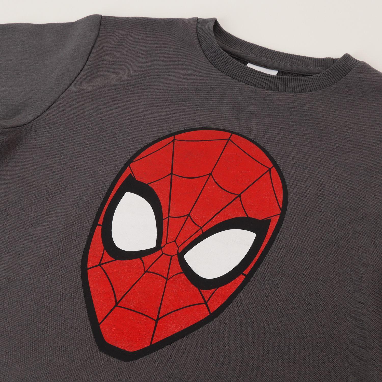 Conjunto Buzo Niño Spiderman Mascara Gris Marvel-1