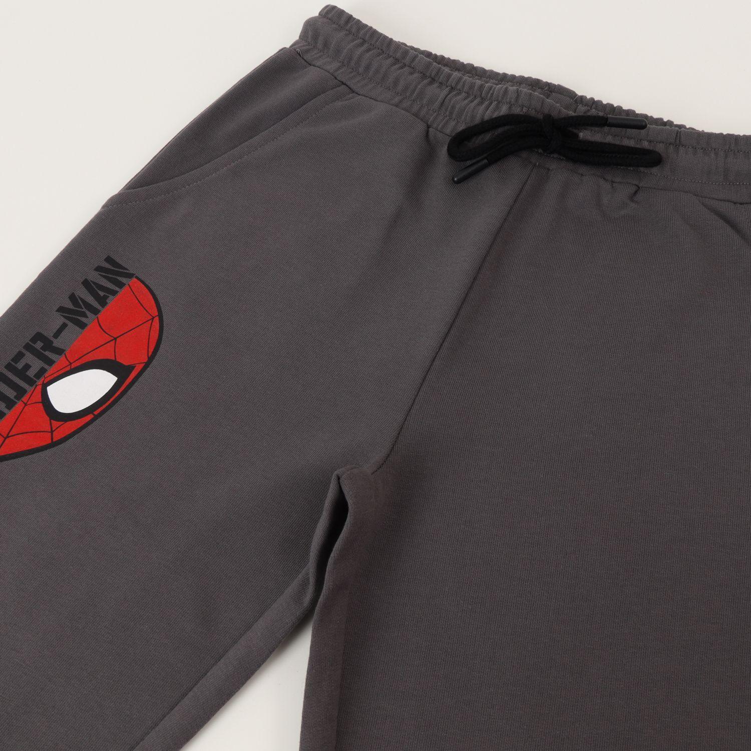 Conjunto Buzo Niño Spiderman Mascara Gris Marvel-2