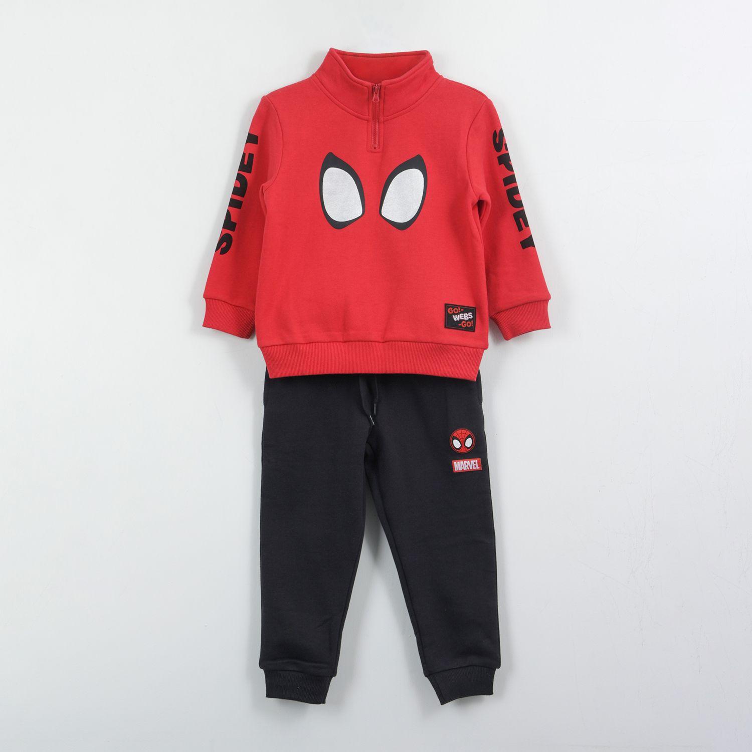 Conjunto Buzo Niño Print Spiderman Ojos Rojo Marvel-0