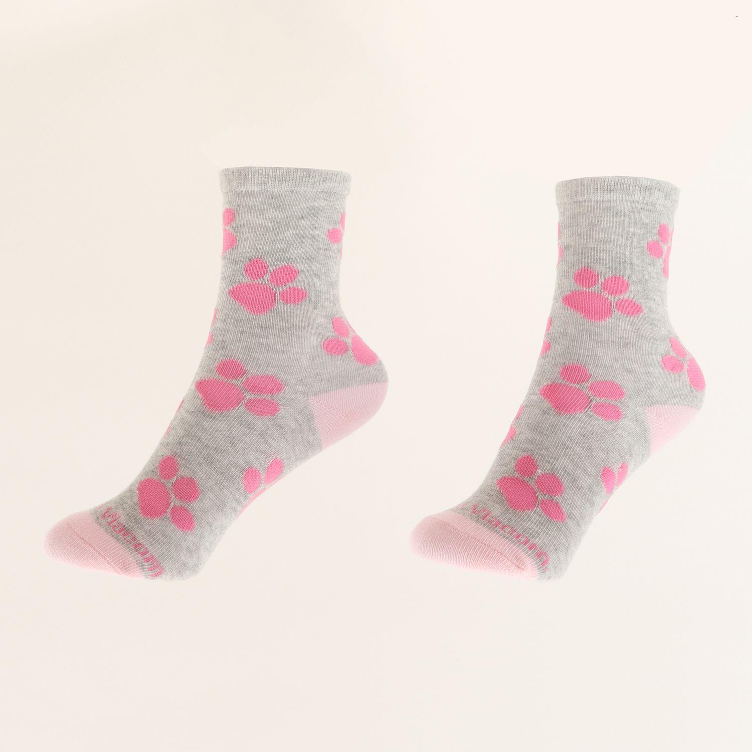 Tripack Calcetines Niña Rosado Full Print Skye Paw Patrol-6