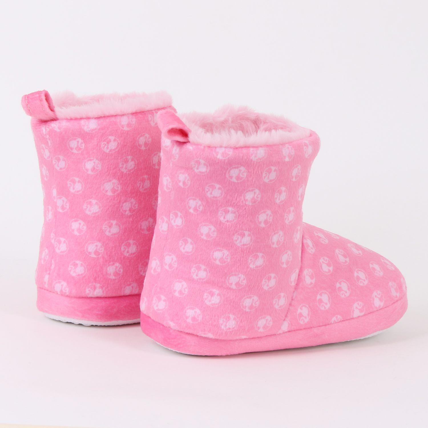 Pantufla Bota Niña Invernal Logo Print Rosado Barbie-2