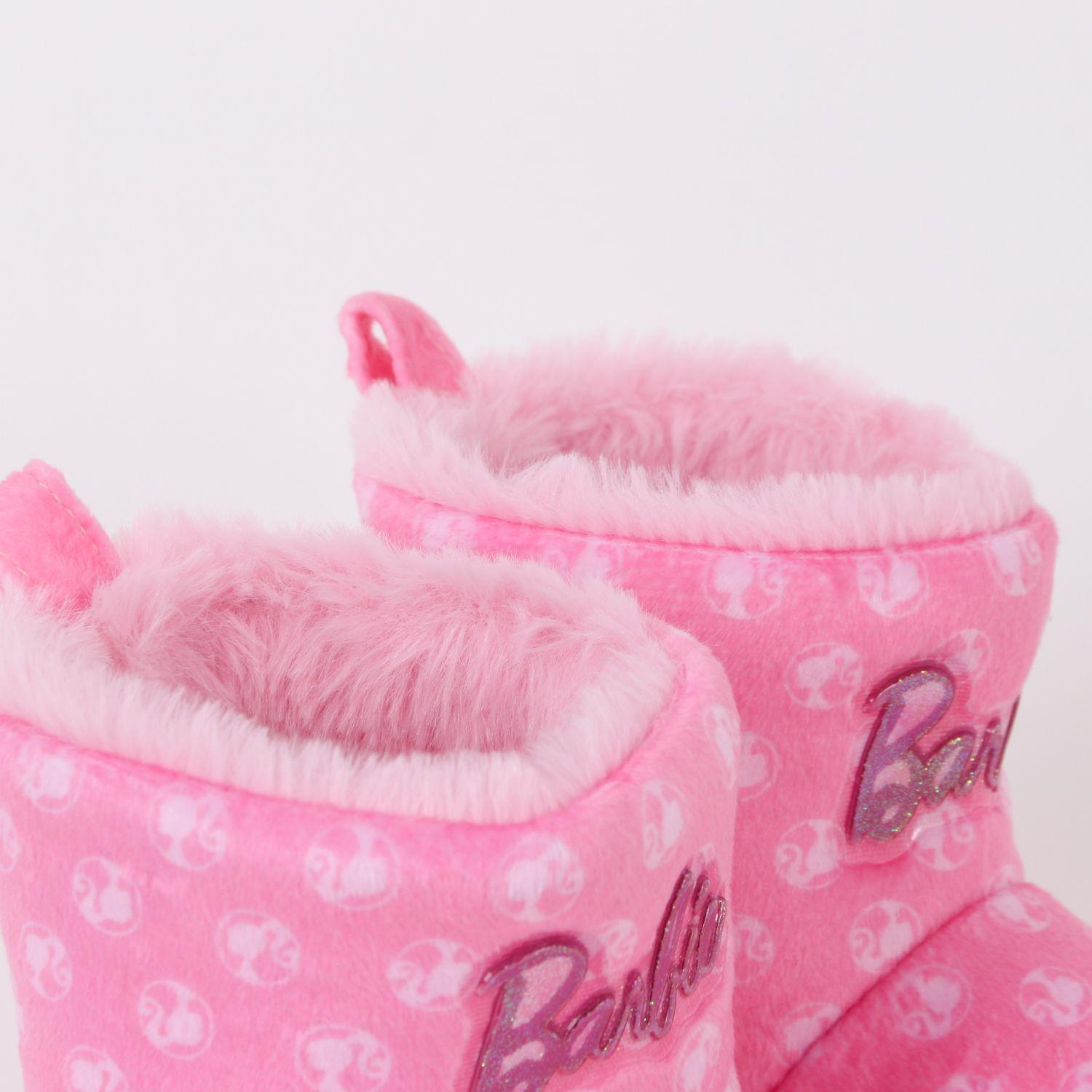 Pantufla Bota Niña Invernal Logo Print Rosado Barbie-3