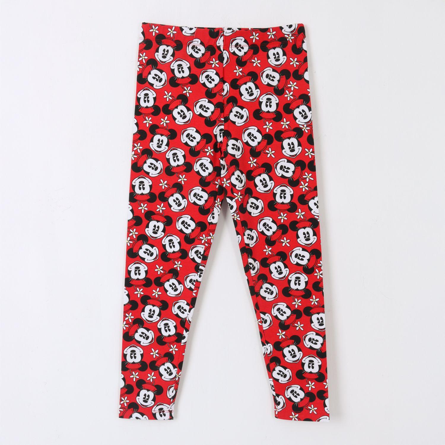 Bipack Calza Niña Full Print Minnie Mouse Rojo Disney-1