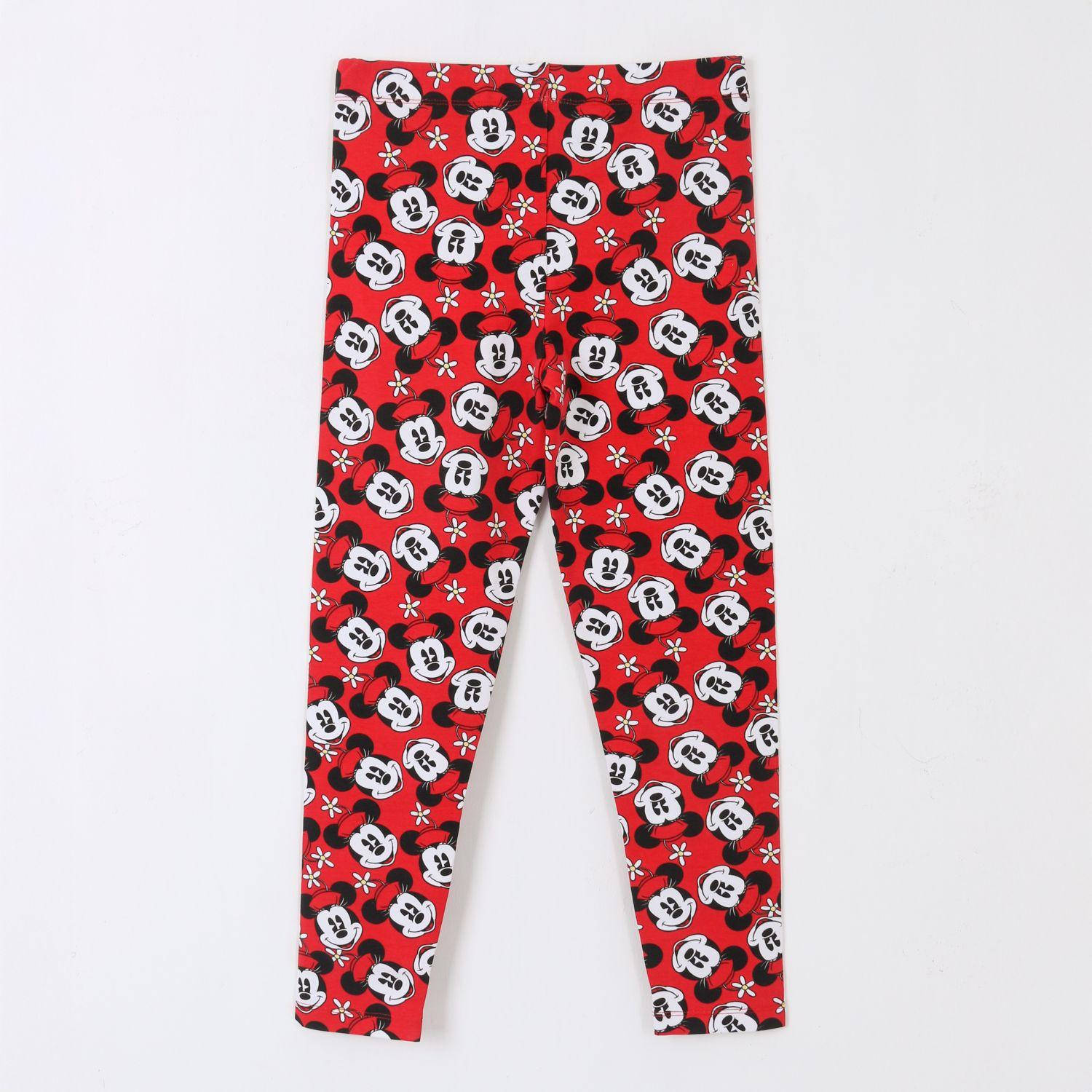 Bipack Calza Niña Full Print Minnie Mouse Rojo Disney-2