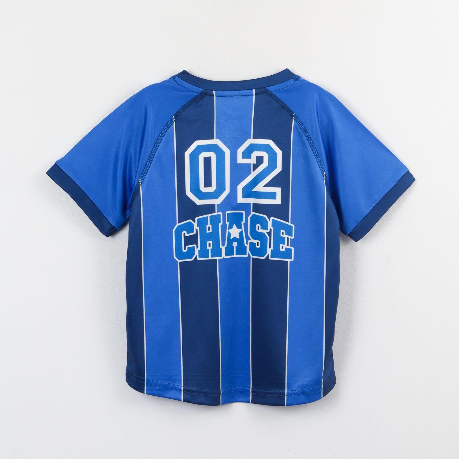 Polera Manga Corta Niño Azul Fútbol Paw Patrol-2