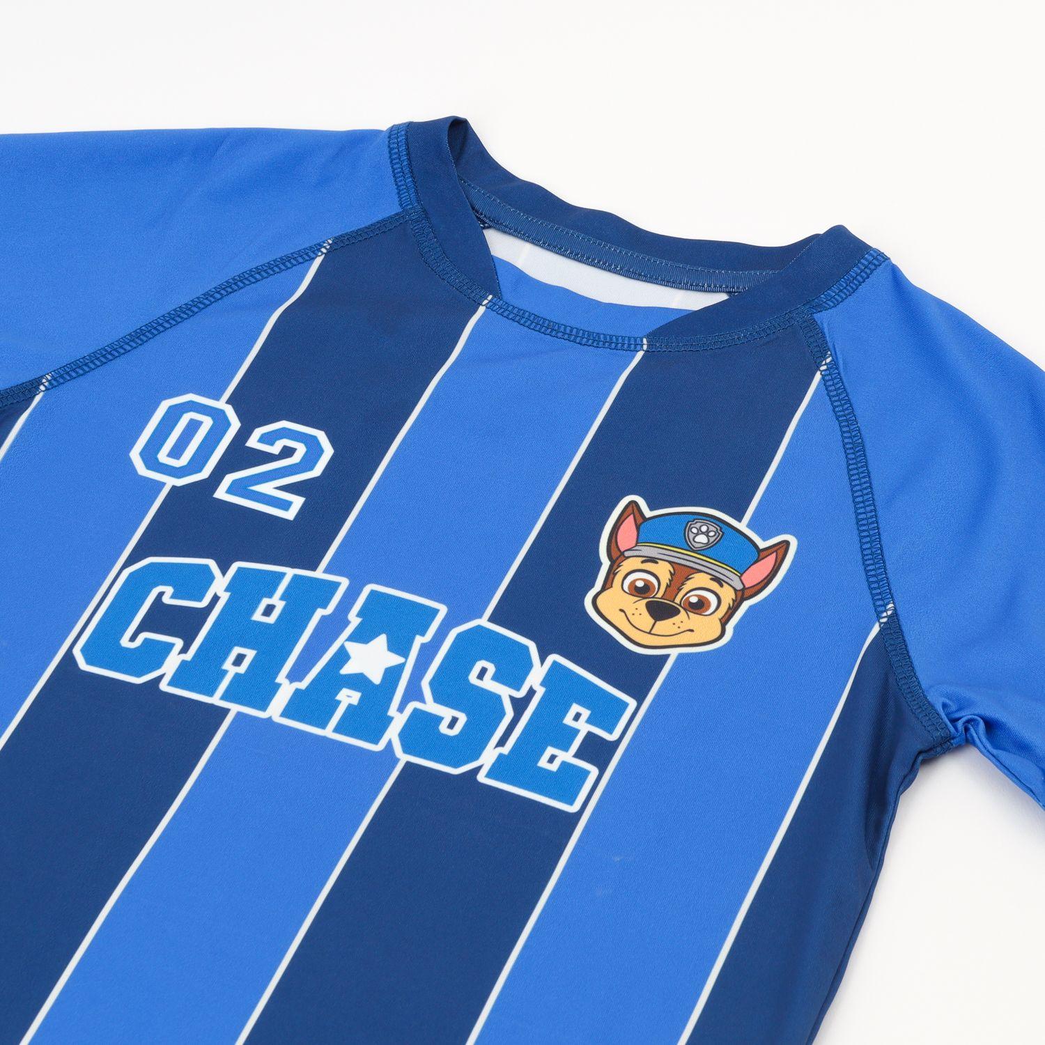 Polera Manga Corta Niño Azul Fútbol Paw Patrol-3
