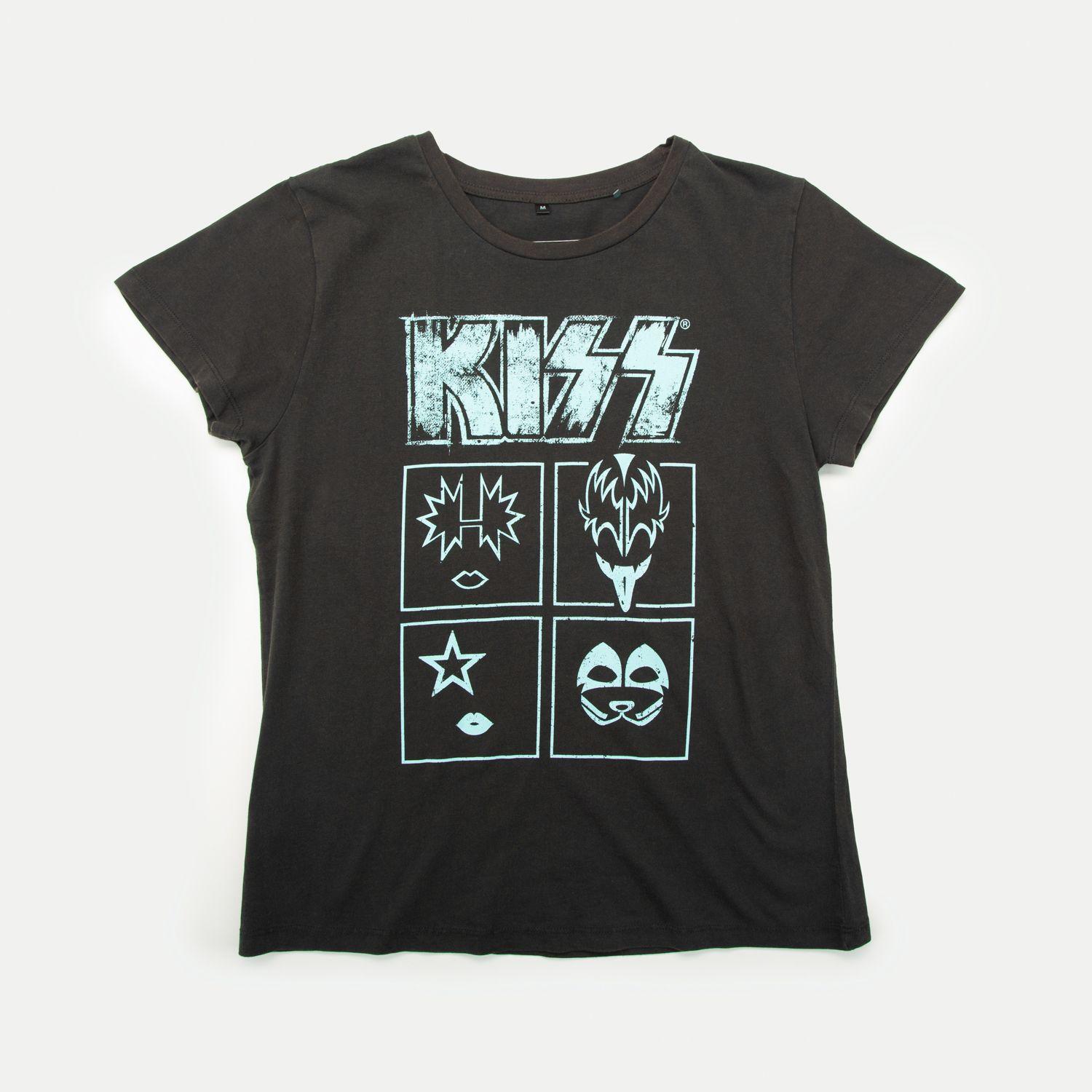 Polera Mujer Siluetas Gris Kiss-0