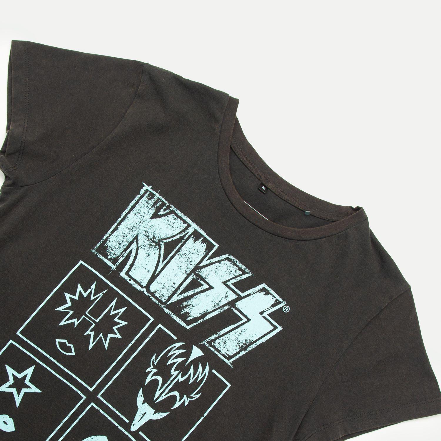 Polera Mujer Siluetas Gris Kiss-1