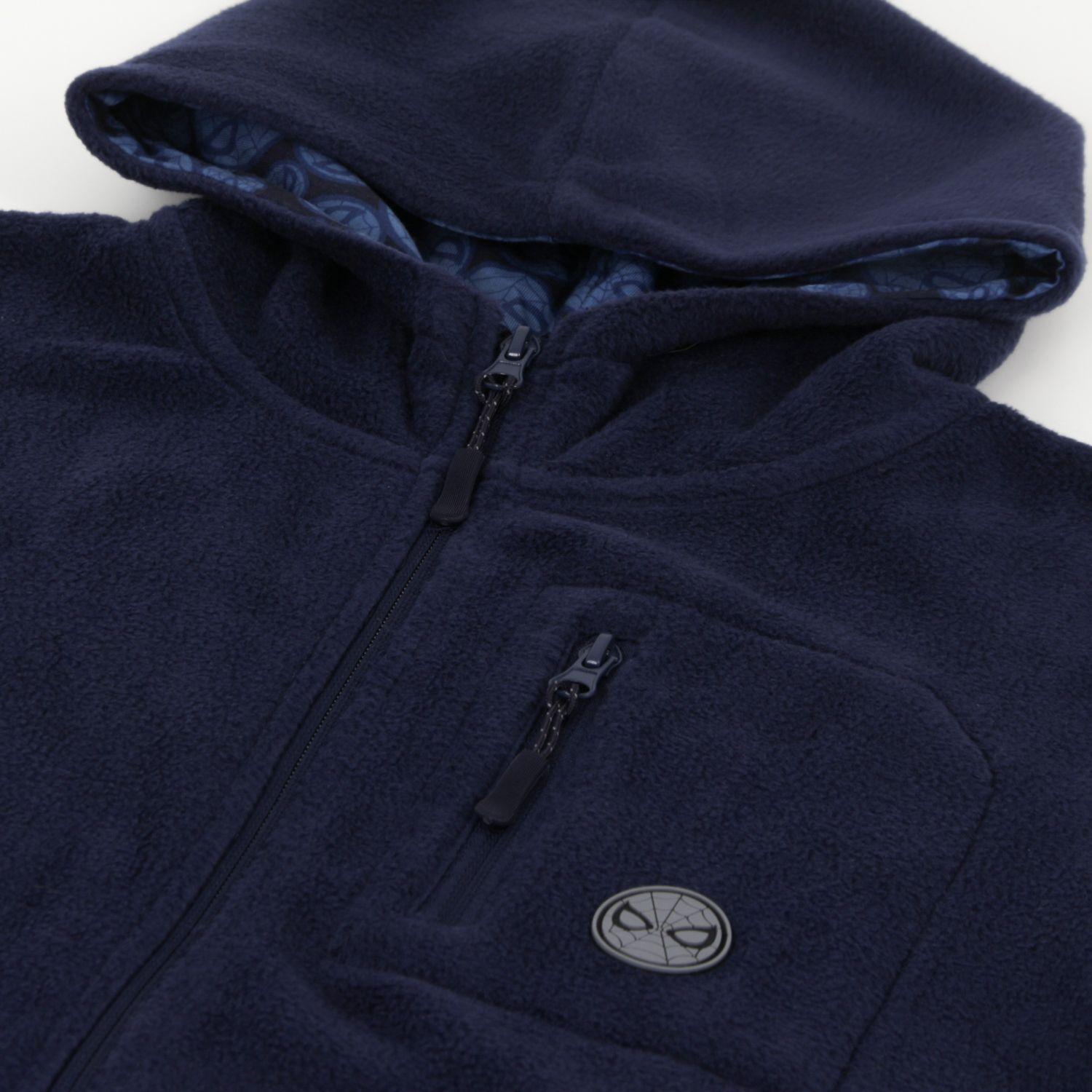 Polar Escolar Niño Azul Marino Bolsillo Spiderman-2