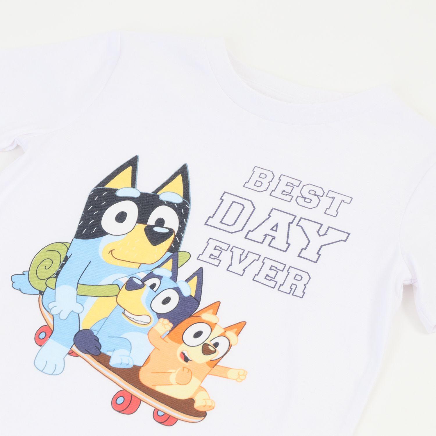 Conjunto Niño Blanco Skate Bluey-2