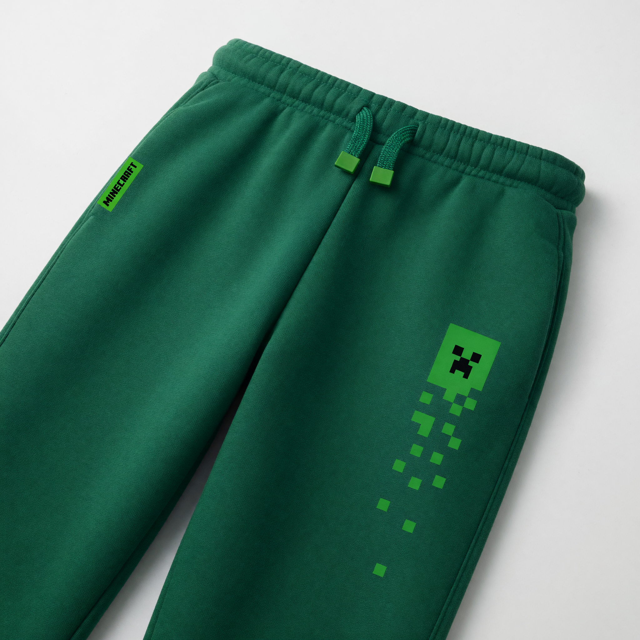 Pantalón de Buzo Niño Minecraft Creeper Verde-2