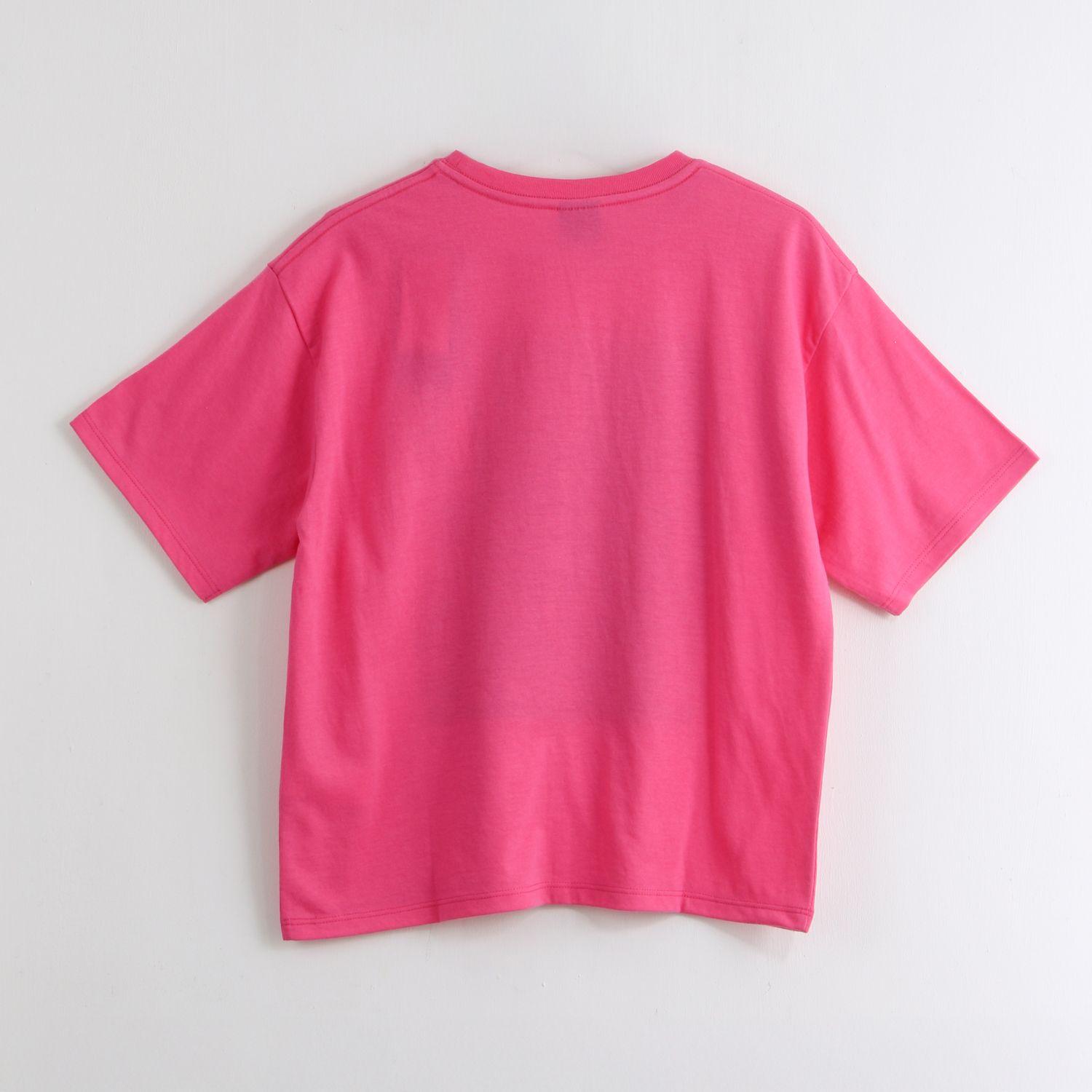 Polera Manga Corta Niña Huntr/x Rosado Kpop Demon Hunters-1
