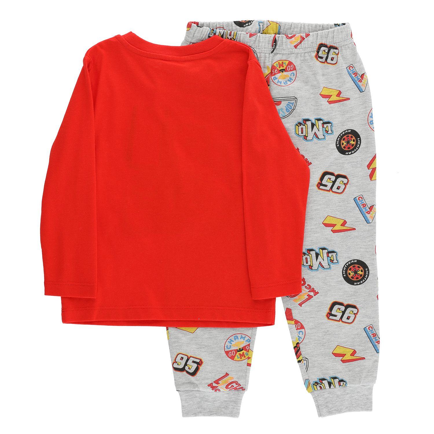 Pijama Niño Cars Lets Race Rojo Disney-1
