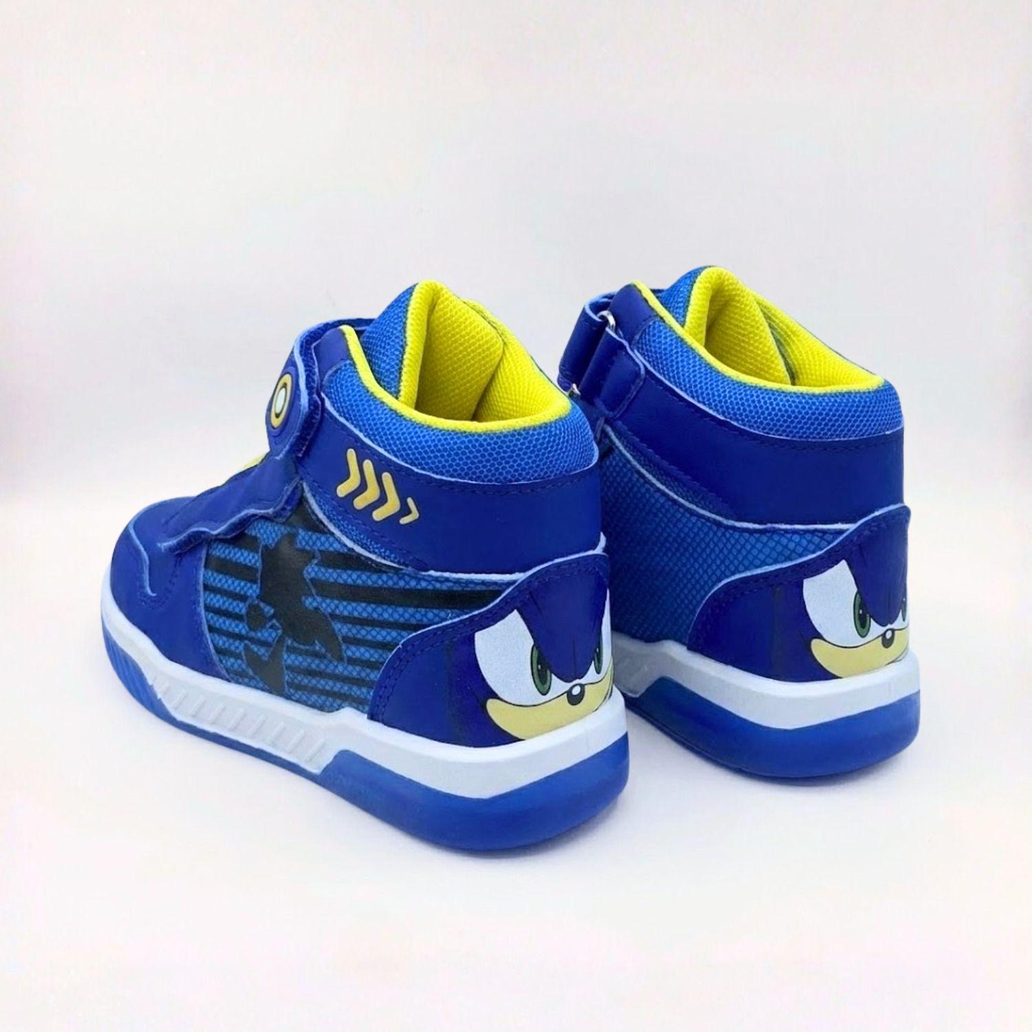 Zapatilla Caña Alta Niño Luces Run Azul Sonic-1