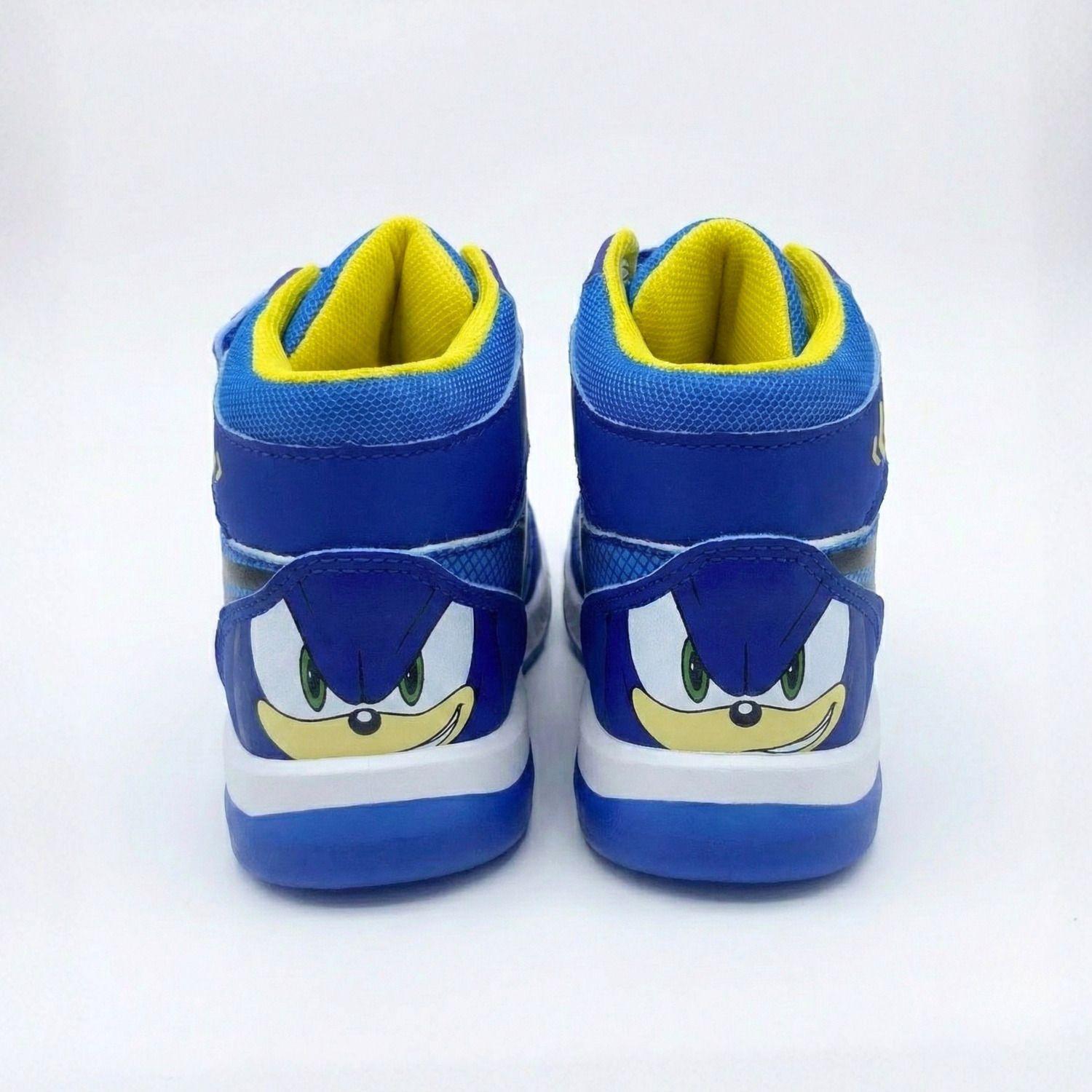 Zapatilla Caña Alta Niño Luces Run Azul Sonic-2