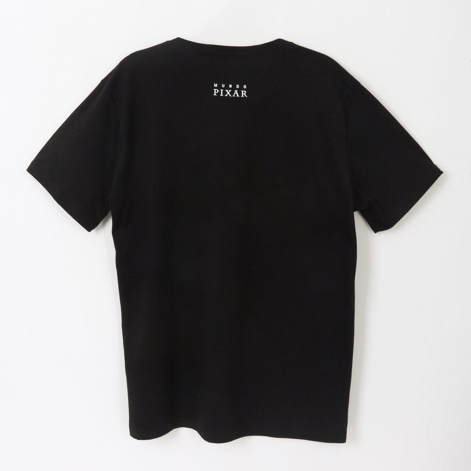 Polera Manga Corta Adulto Negro Lampara Pixar Disney-1