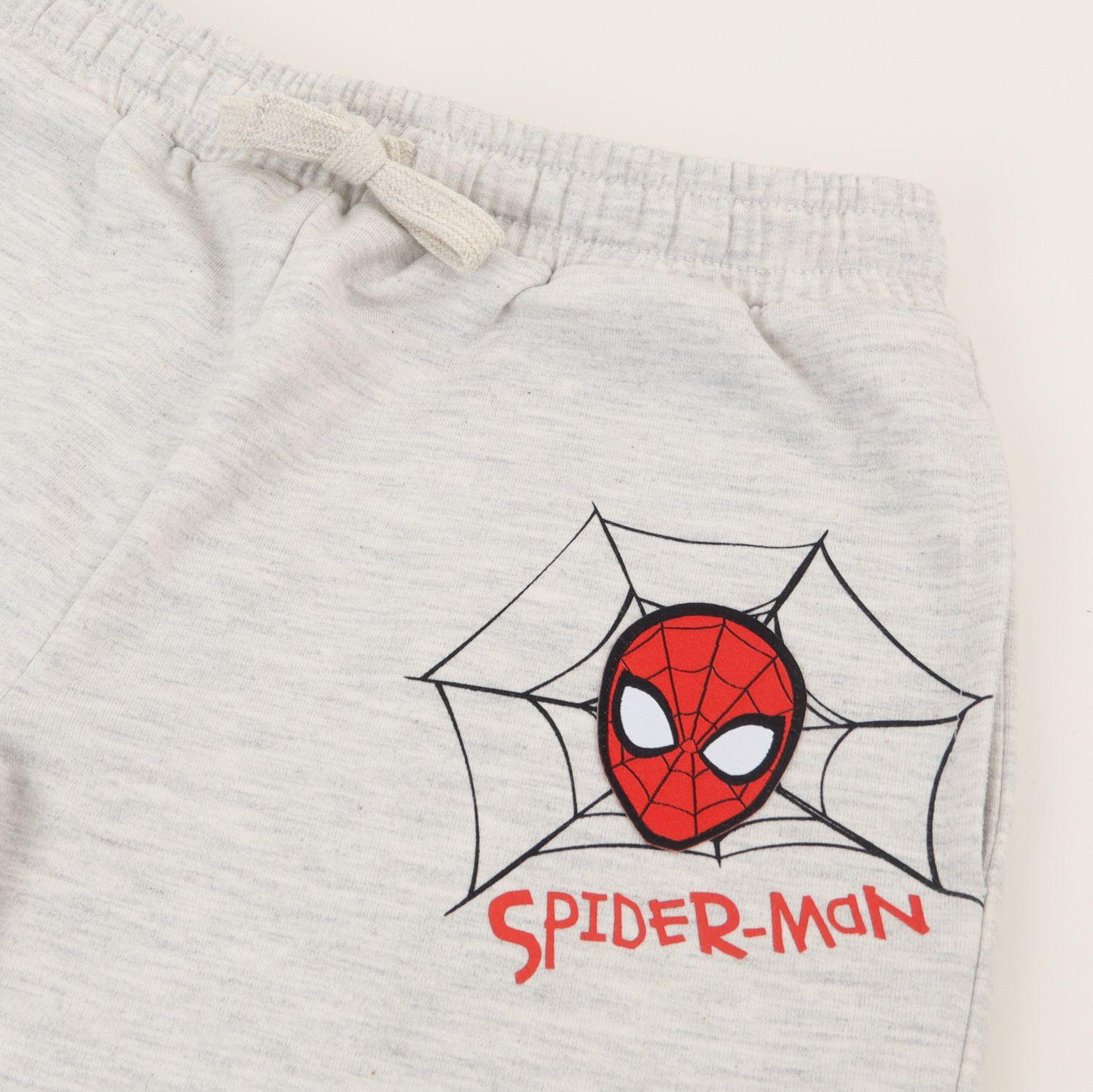 Short Niño Gris Telaraña Spiderman Marvel-2