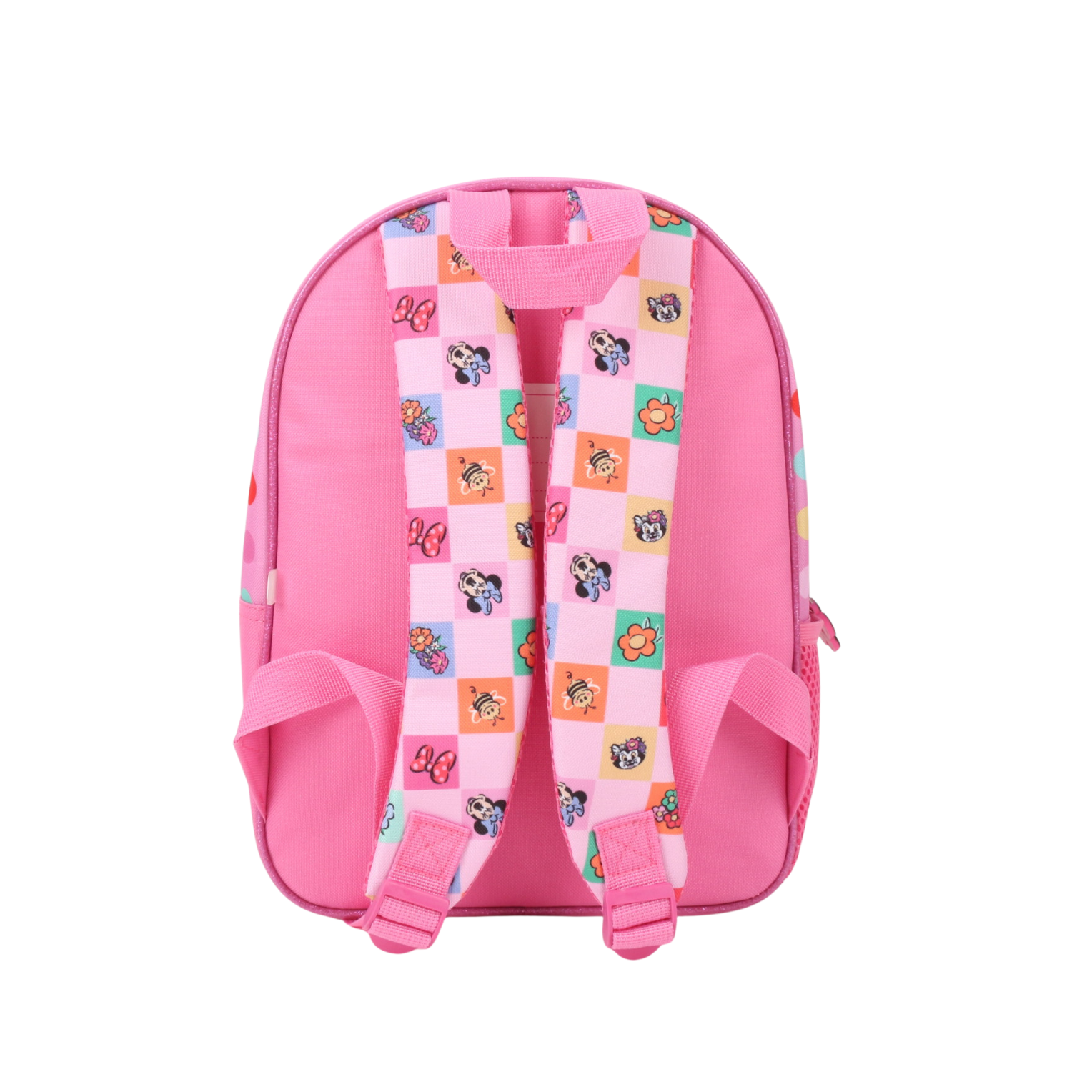 Mochila Escolar Niña Dos Diseños Minnie Rosado Disney-3