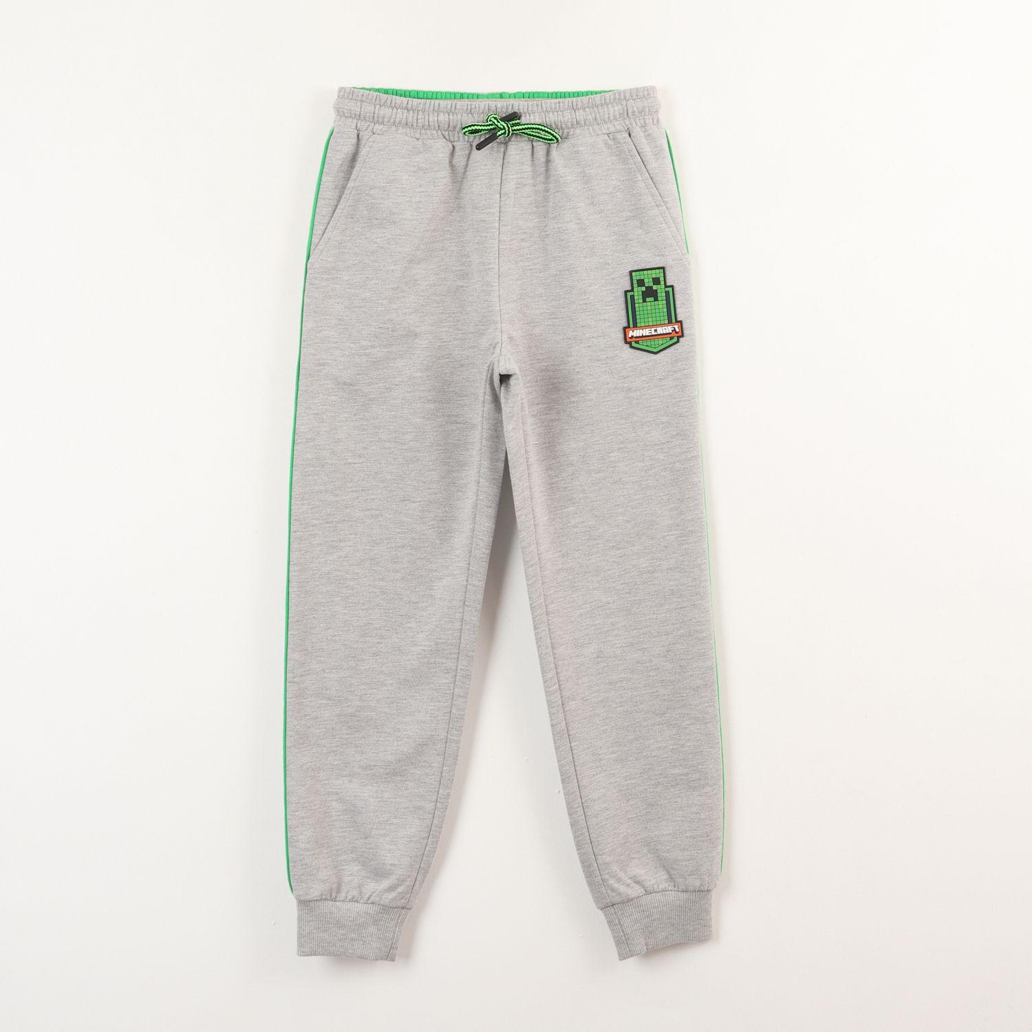 Pantalon De Buzo Niño Escudo Gris Minecraft-0