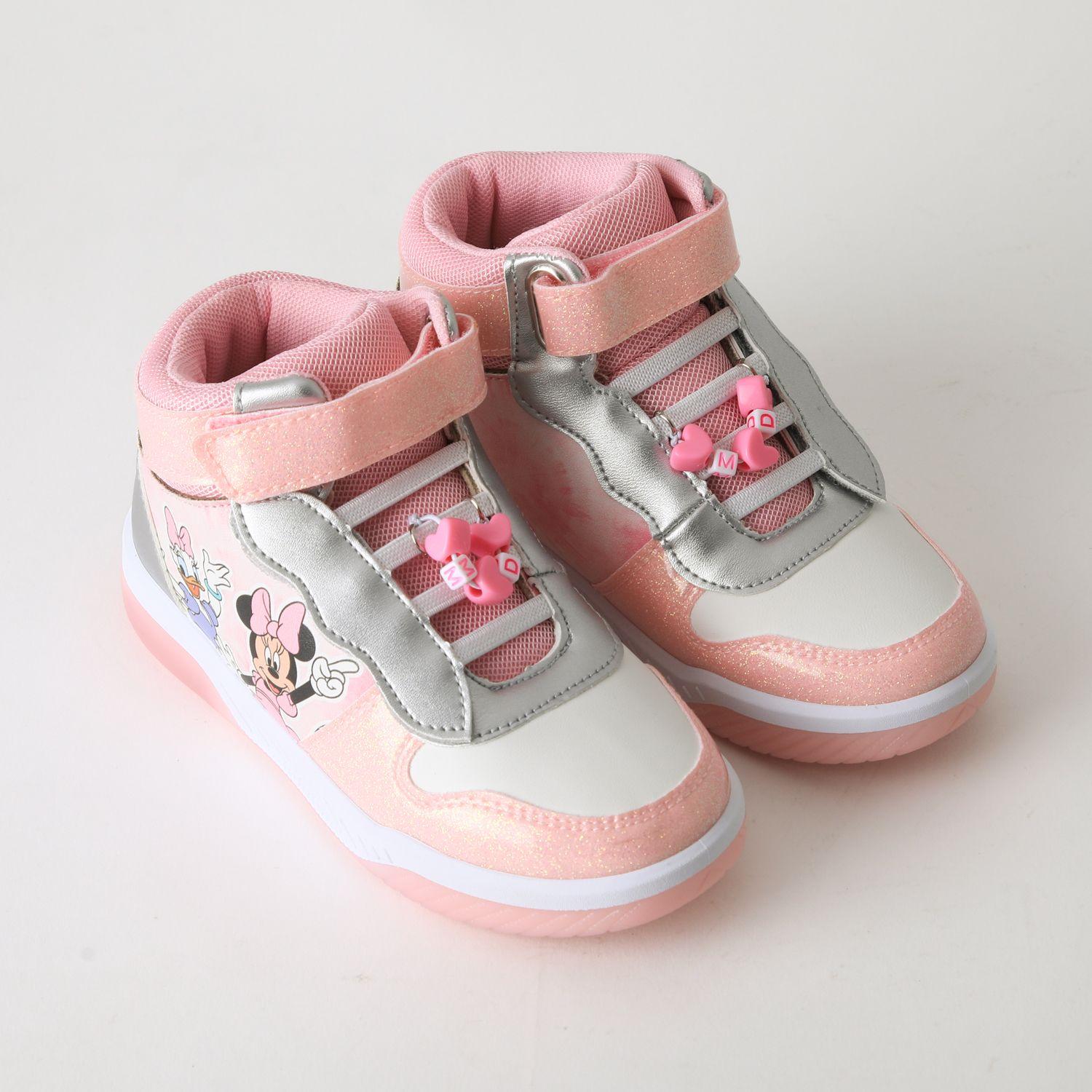 Zapatilla Caña Alta Niña Luces Minnie & Daisy Rosado Disney-1