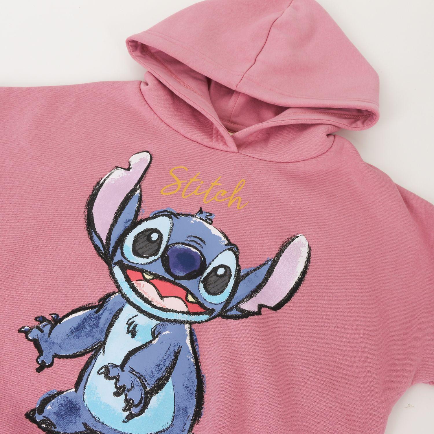 Polerón Niña Hoodie Personaje Lilo & Stitch Rosado Disney-2