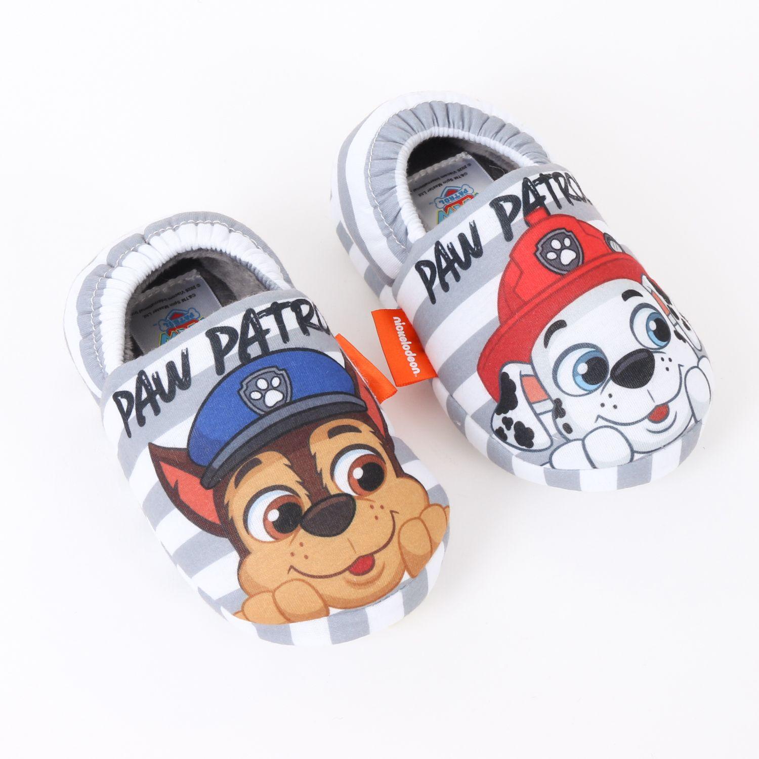 Pantufla Niño Rayas Chase & Marshall Blanco Paw Patrol-2