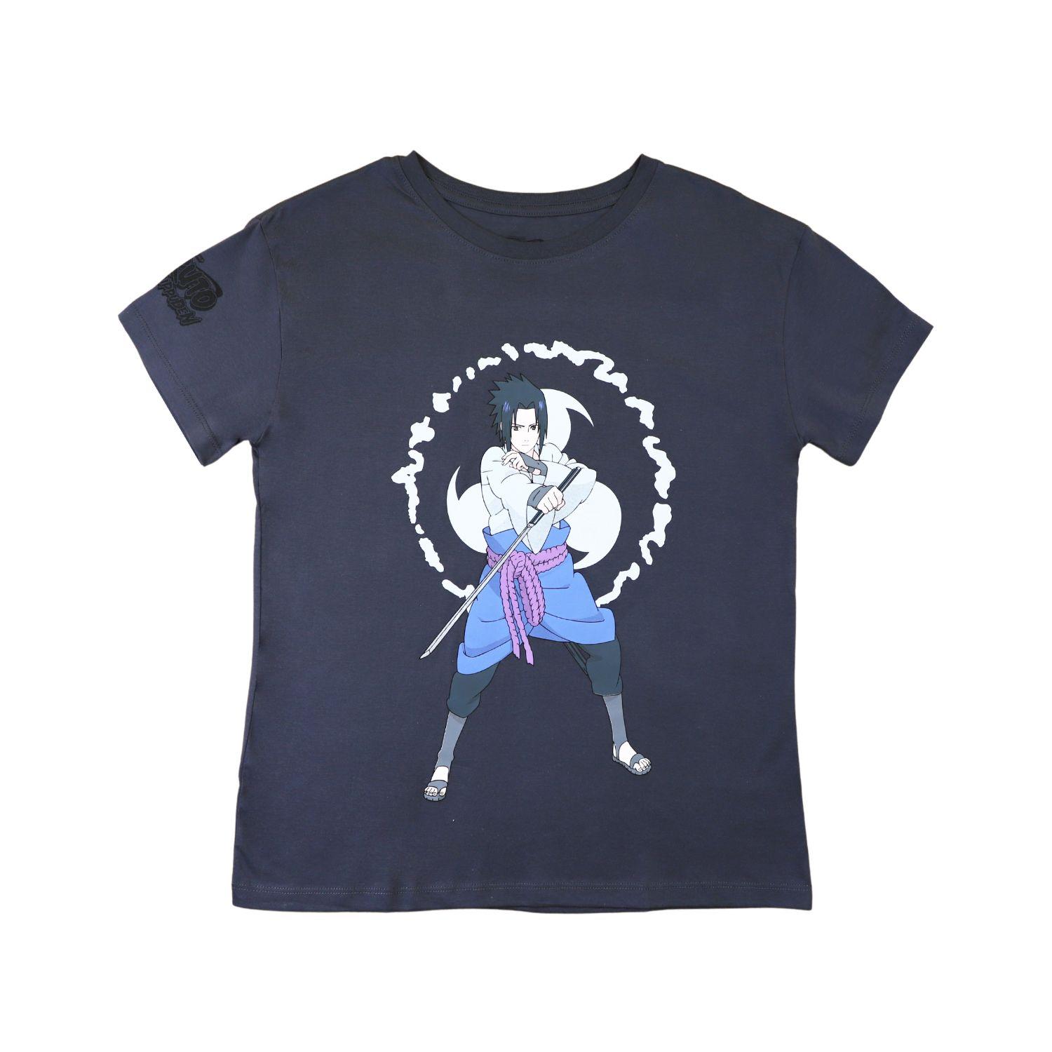 Polera Mujer Sasuke Gris Naruto-0