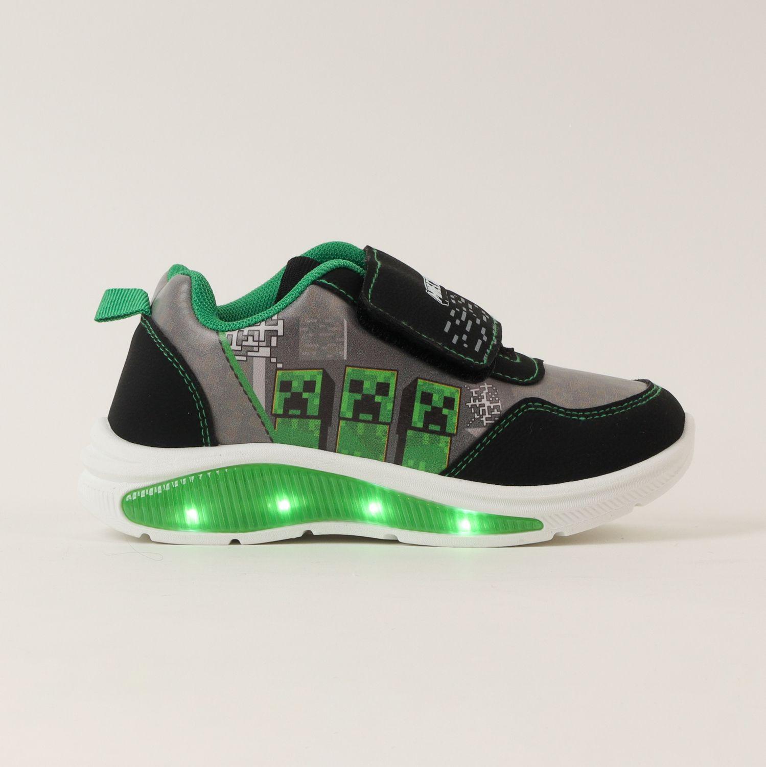 Zapatilla Con Luces Niño Tnt Gris Minecraft-0