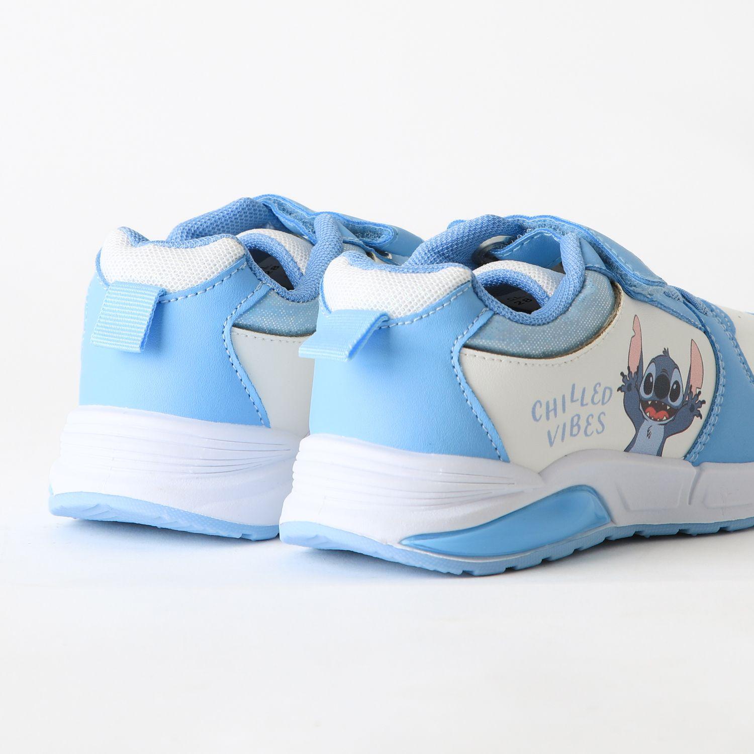 Zapatilla Luces Niña Velcro Lilo & Stitch Azul Disney-2