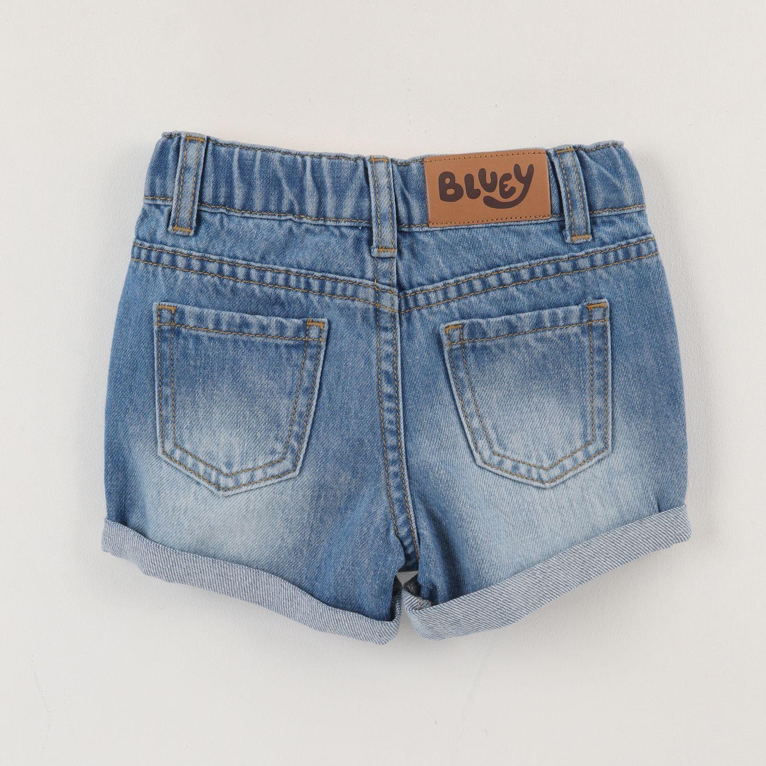 Short Niña Azul Jeans Bluey-1