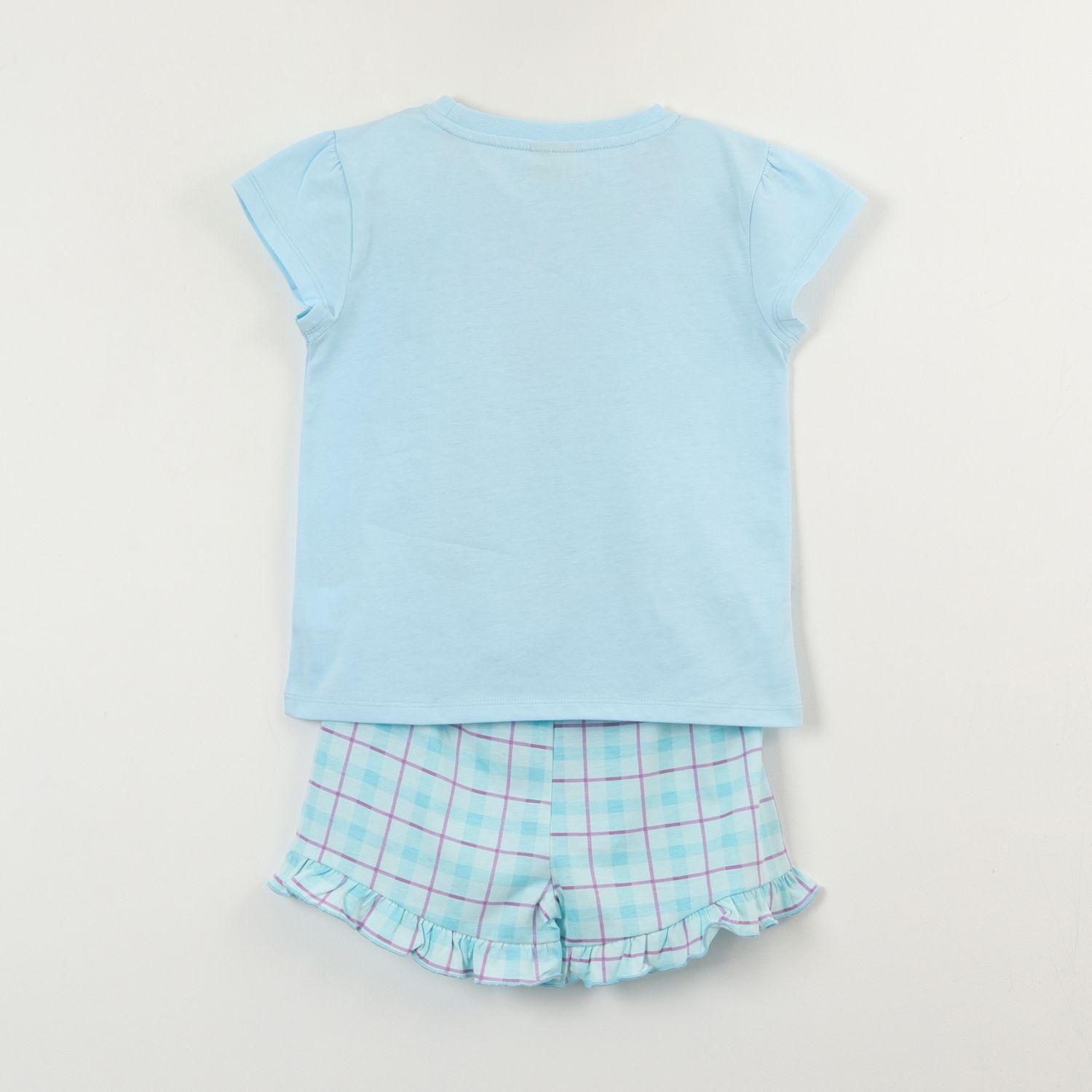 Pijama Manga Corta Niña Celeste Lilo & Stitch Disney-1