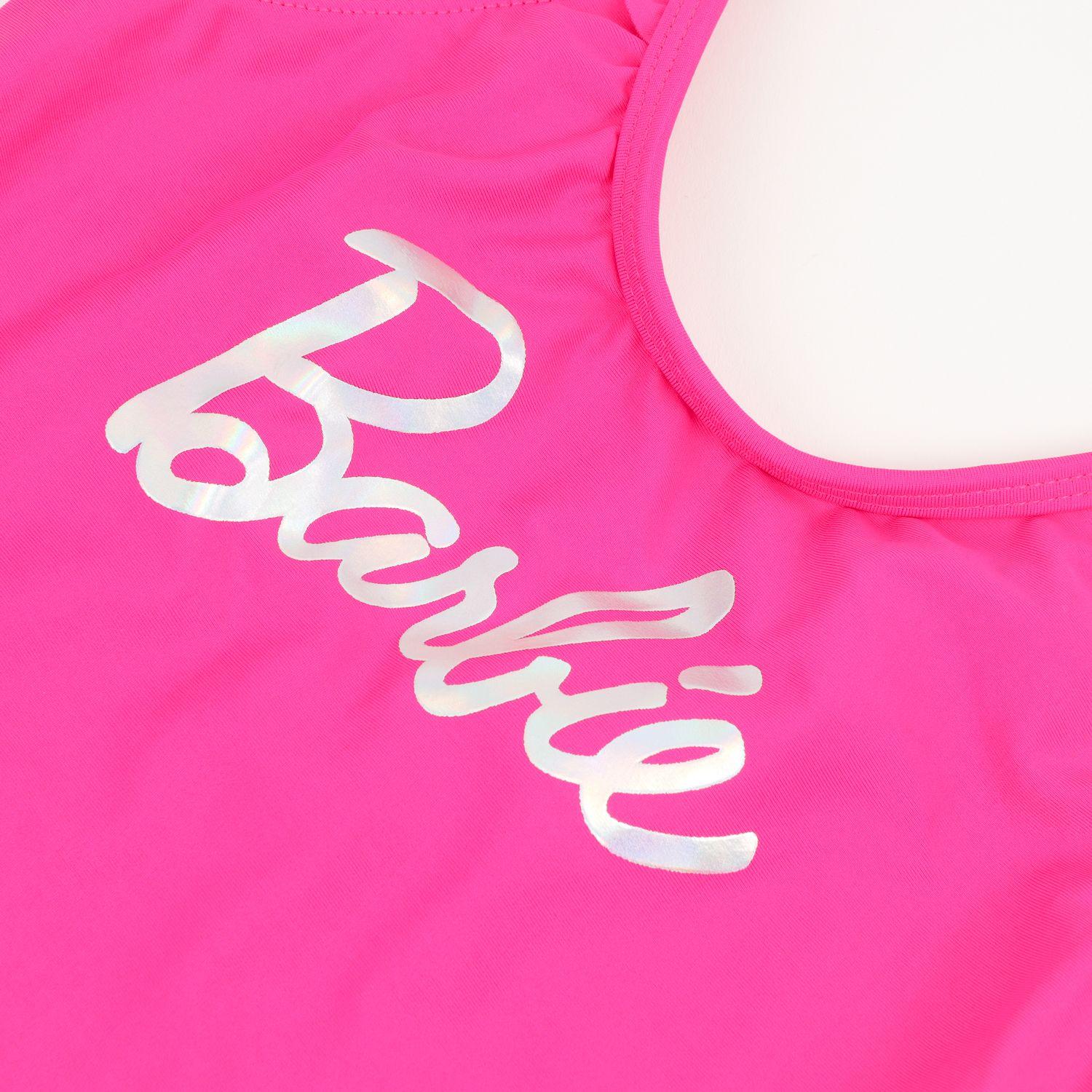 Traje de baño entero Niña Rosa Logo Barbie-2