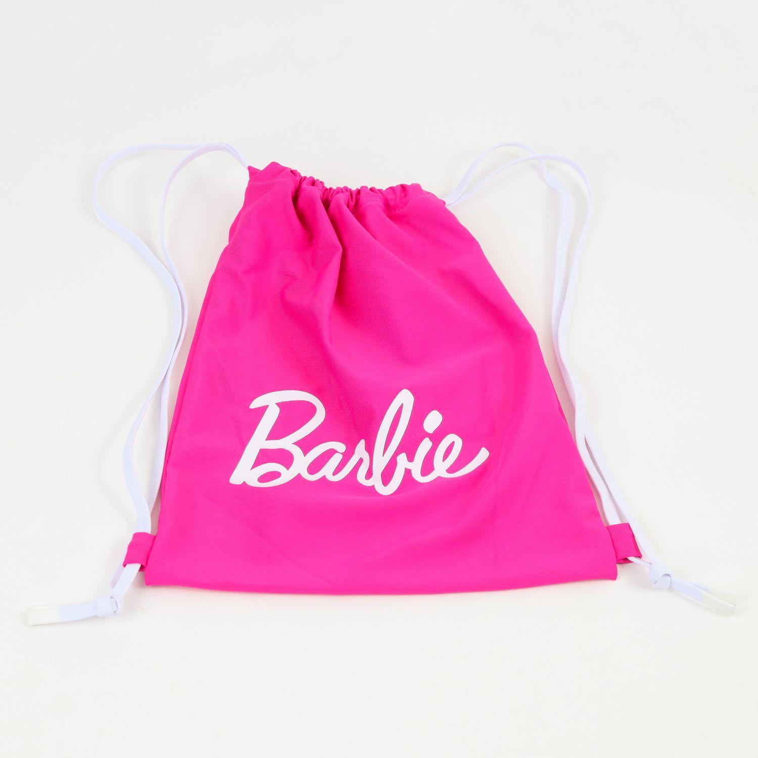 Traje de baño entero Niña Rosa Logo Barbie-3