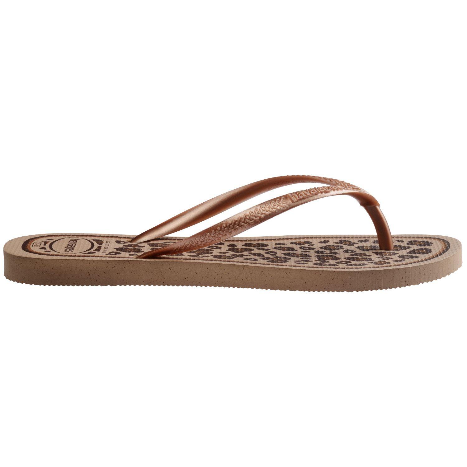 Sandalia Mujer Slim Animals Dorado Rose Havaianas-2