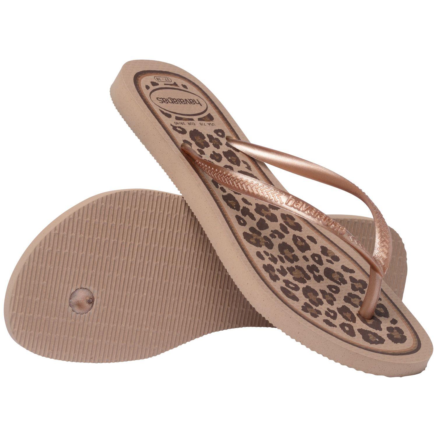 Sandalia Mujer Slim Animals Dorado Rose Havaianas-3