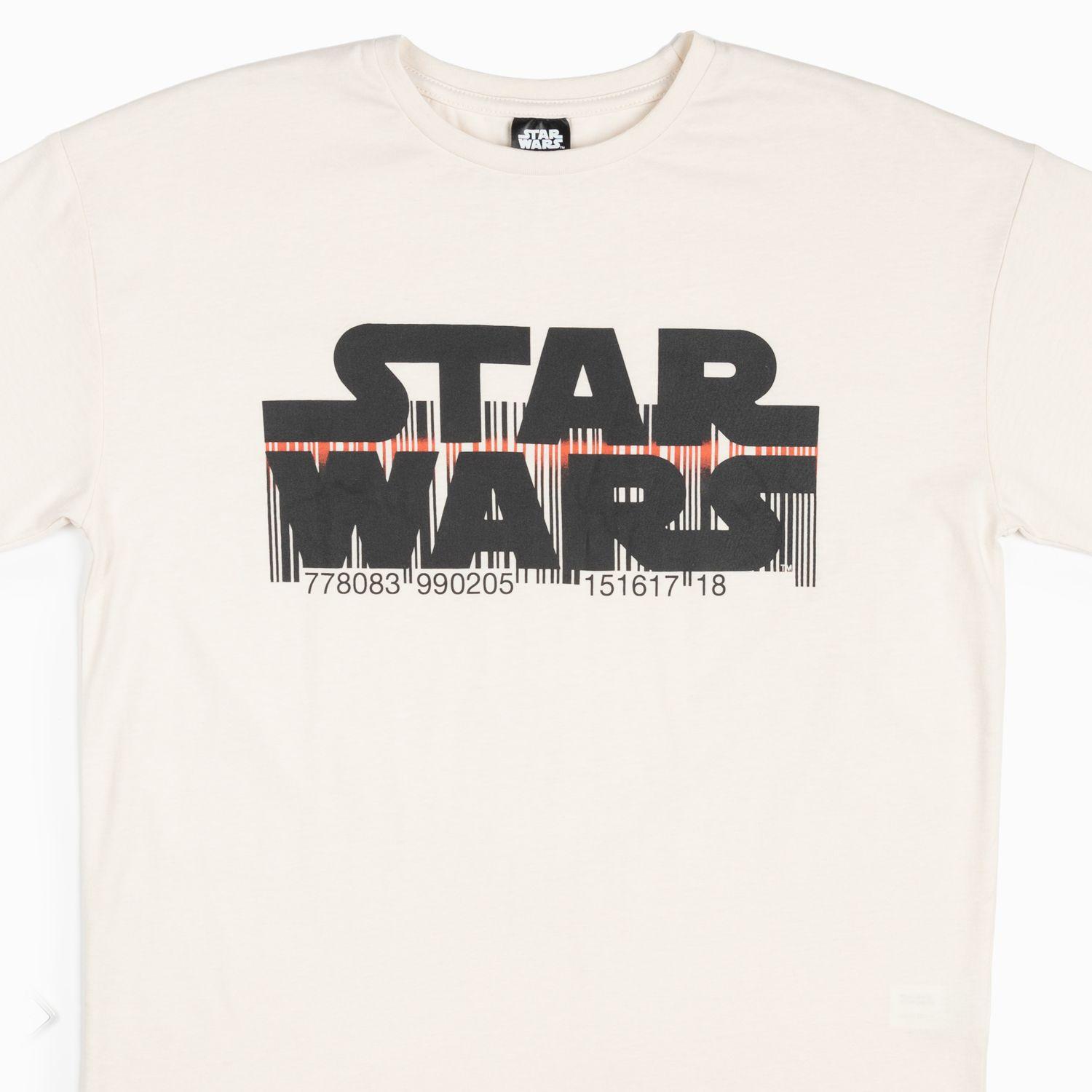 Polera Niño Logo Blanca Star Wars-5