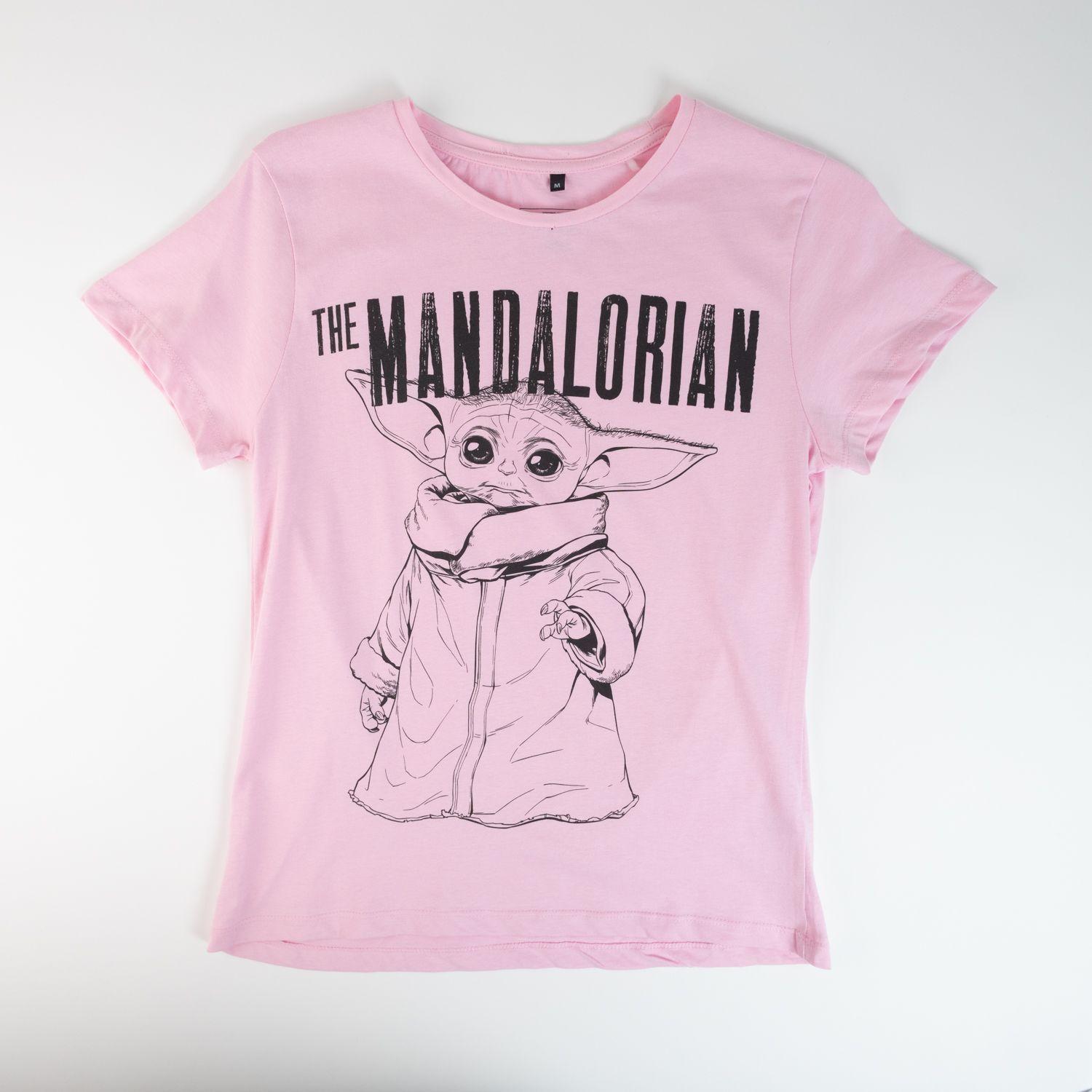 Polera Mujer  Star Wars  Grogu Byn Rosado-0