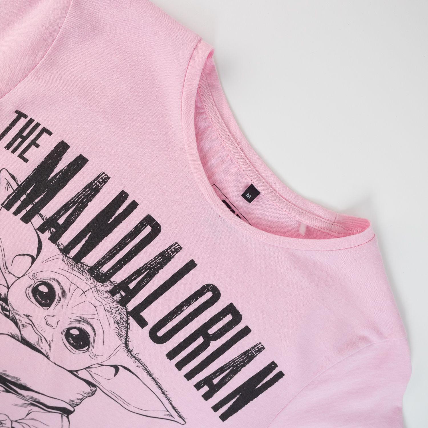 Polera Mujer  Star Wars  Grogu Byn Rosado-1