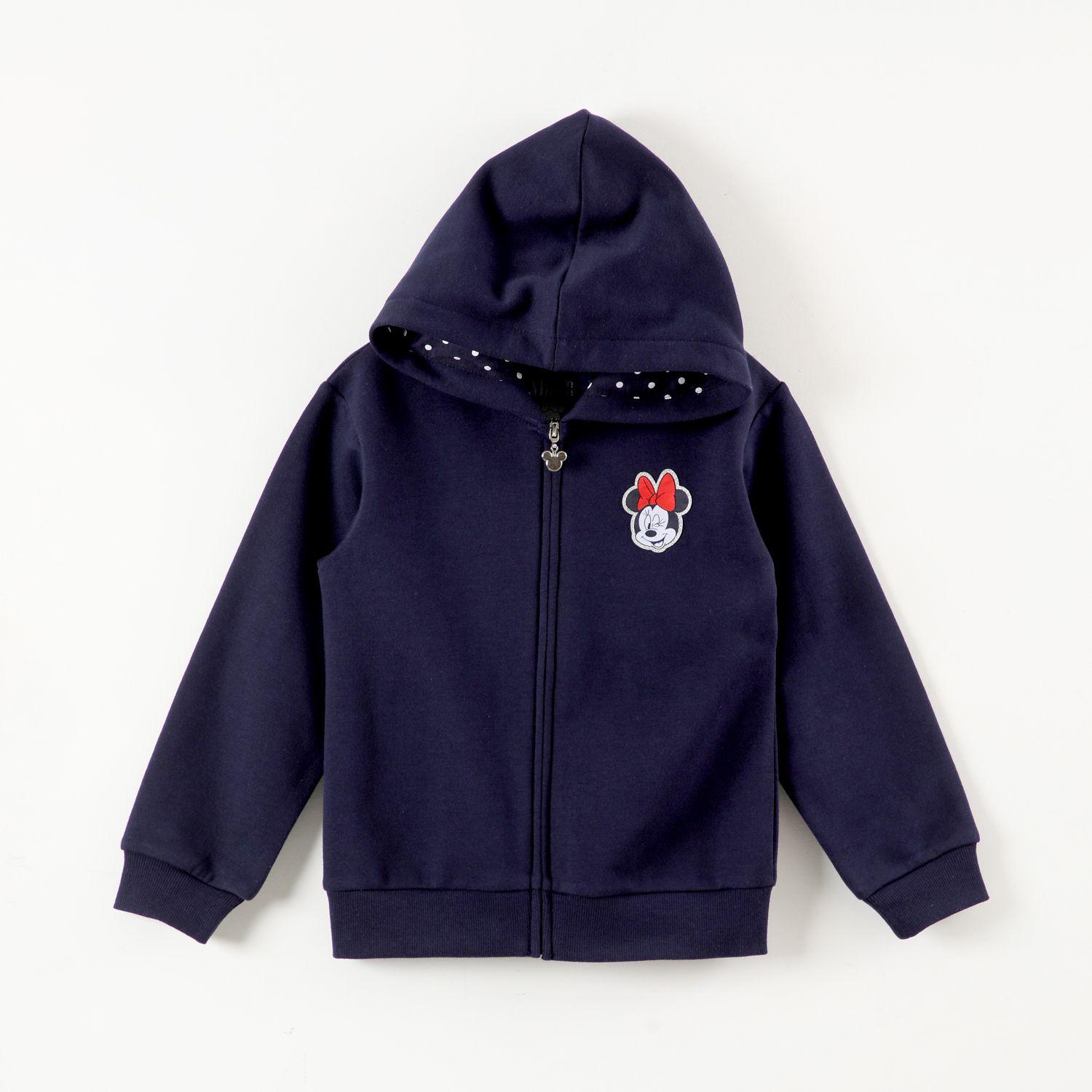 Poleron Escolar Niña Minnie Logo Azul Disney-0