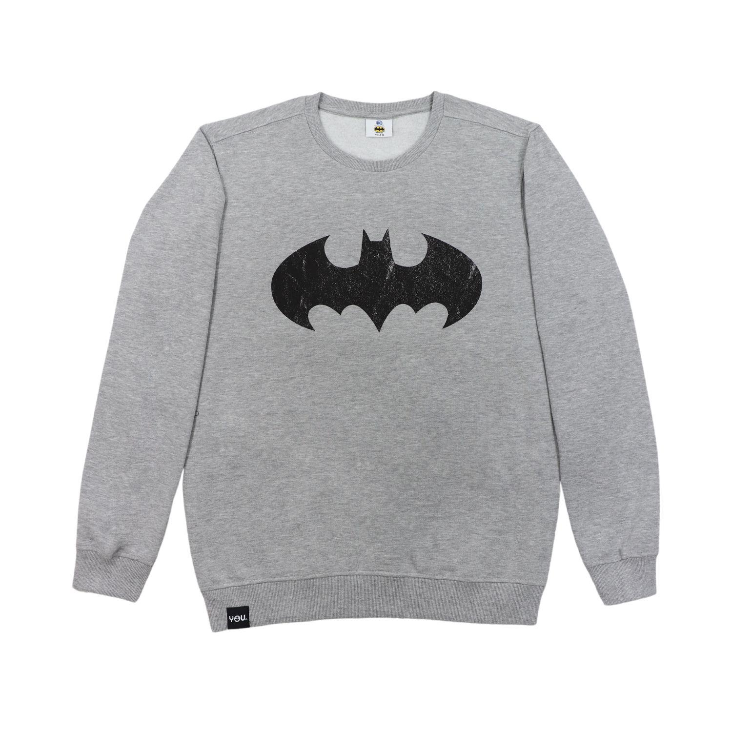 Poleron Hombre Batman Liga Justicia Gris Oscuro DC Comics-0