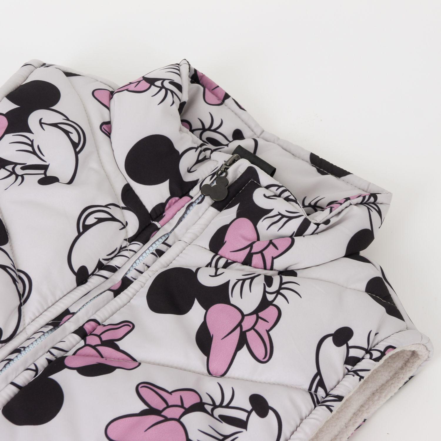 Parka Sin Mangas Niña Full Print Minnie Gris Disney-2