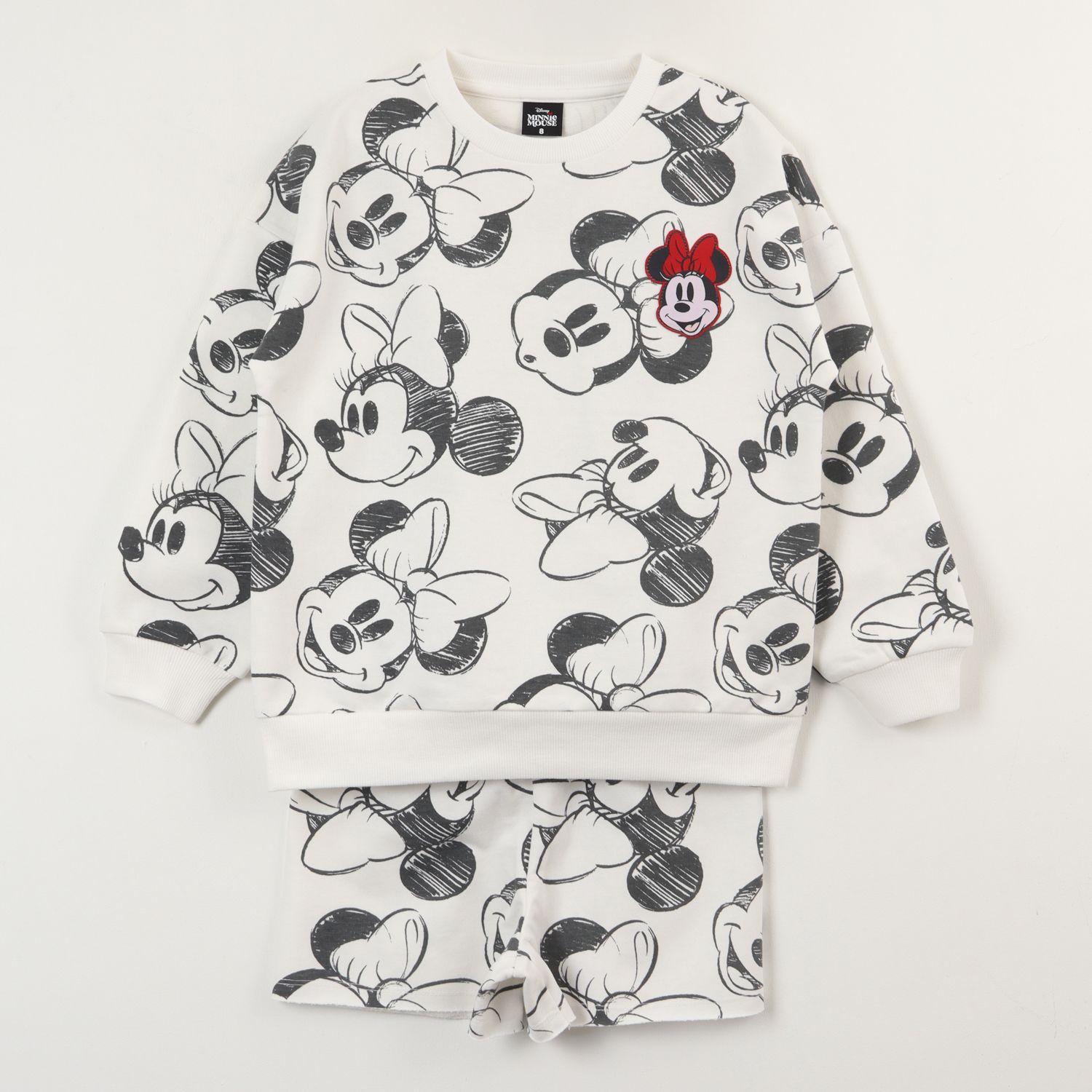 Conjunto Comfy Niña Minnie Lineal Gris Disney-0
