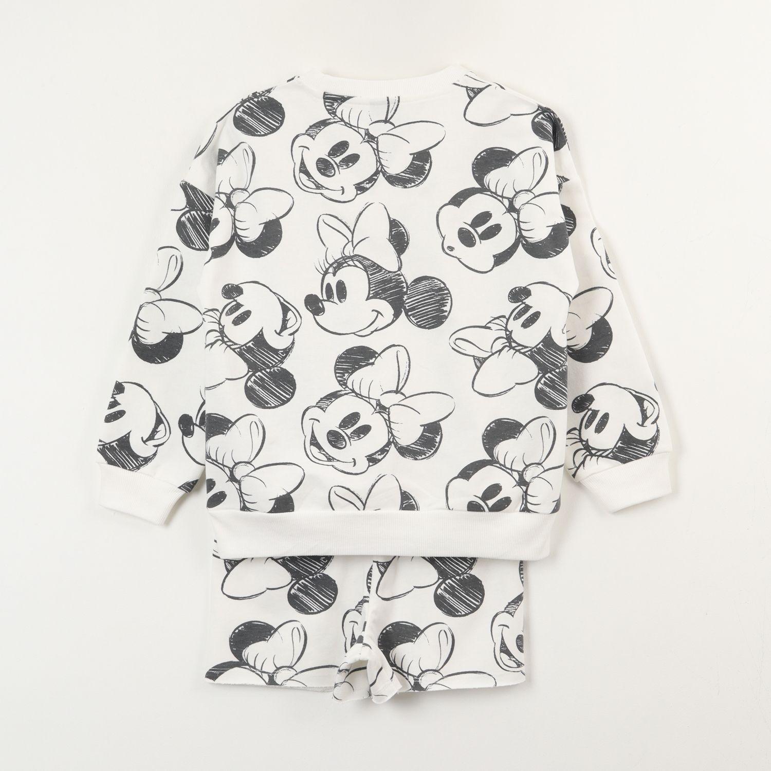 Conjunto Comfy Niña Minnie Lineal Gris Disney-4