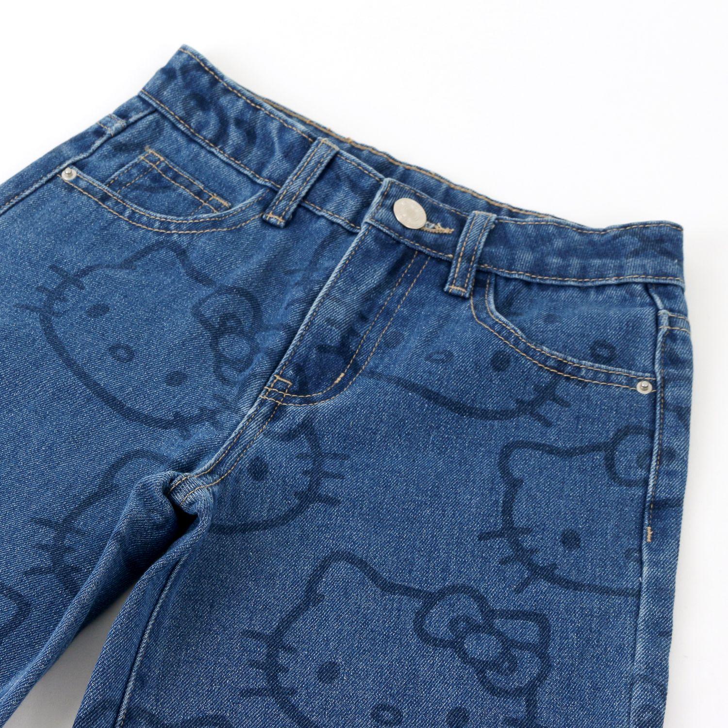 Jeans Niña Hello Kitty Caras Azul-2