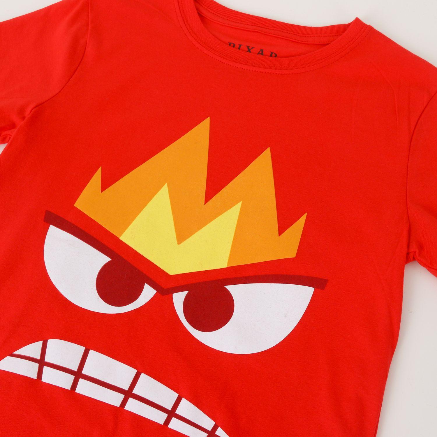 Polera Manga Corta Niño Rojo Ira Pixar Disney-2