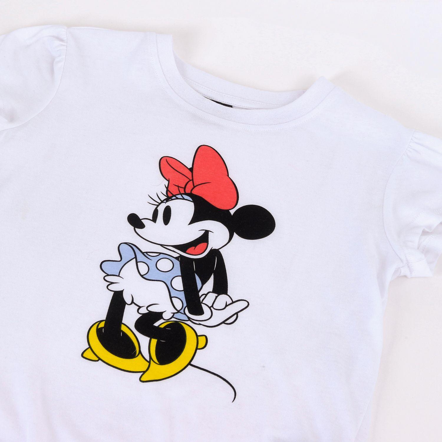 Pijama Manga Larga Niña Minnie Disney Lunares Blanco-2