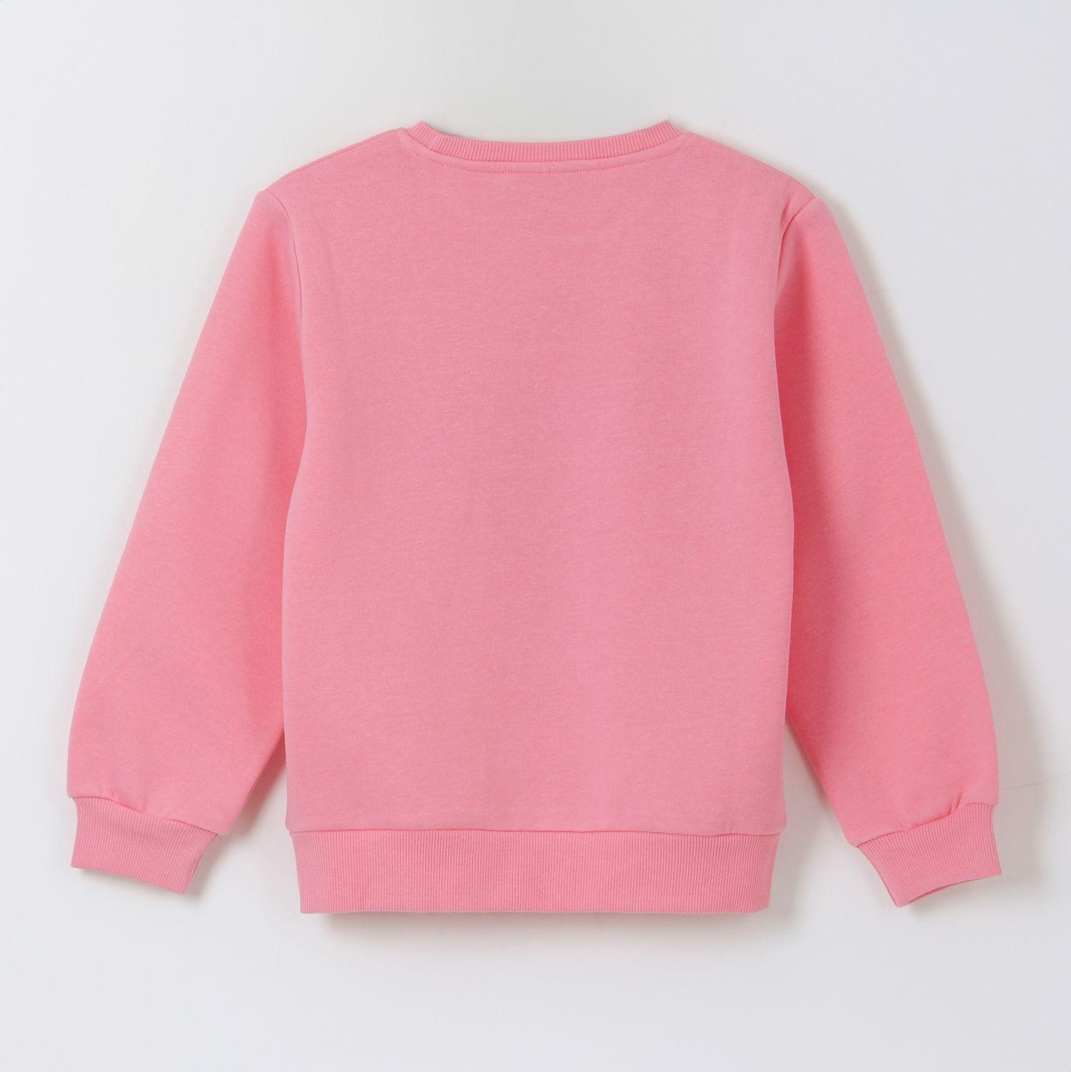 Polerón Cerrado Niña Corazón Rosado Barbie-1