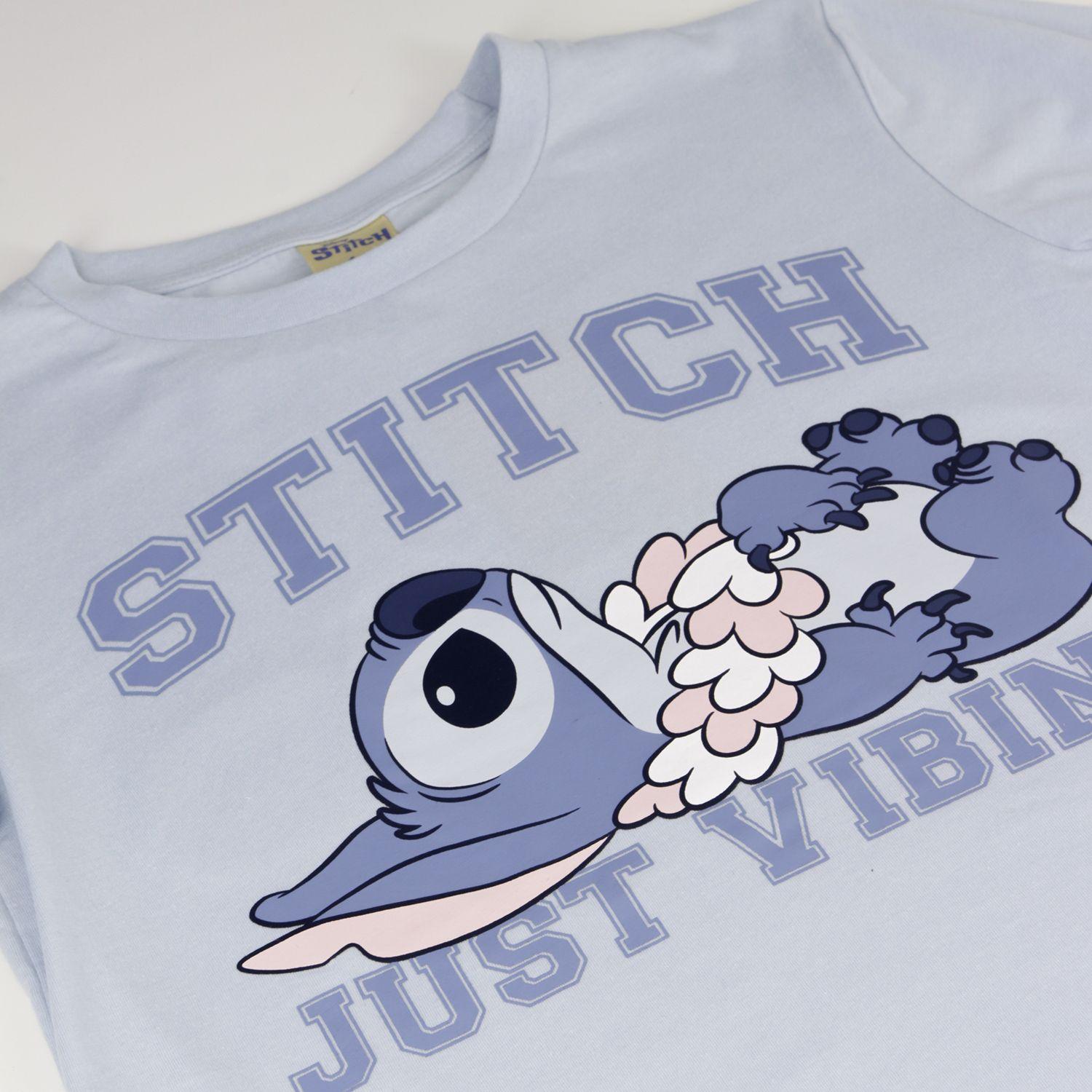 Pijama Manga Larga Niña Celeste Vibing Lilo & Stitch Disney-2